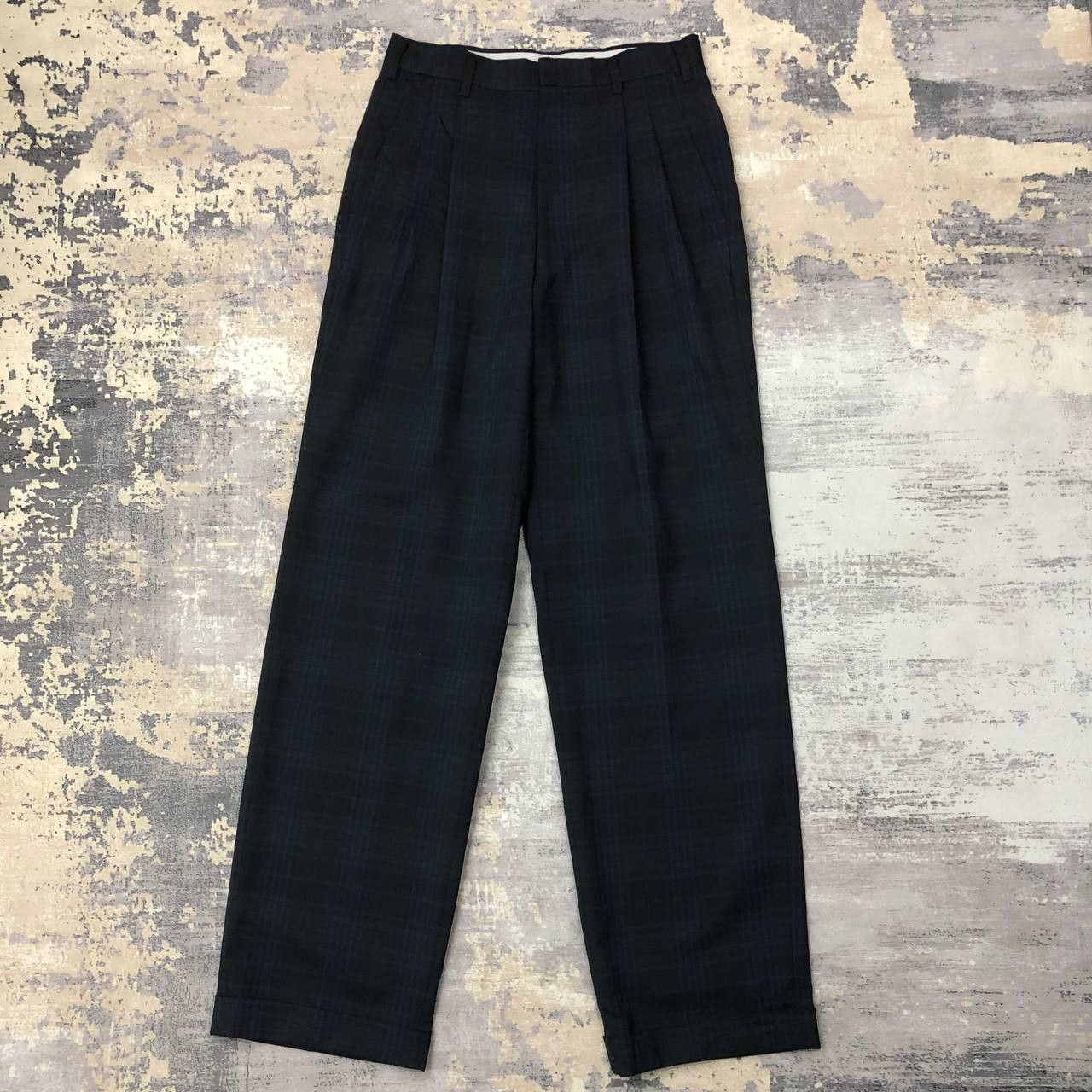 Japanese Brand P66 VTG TARTAN FULL MAC GOLF PANTS Size US 27 - 2 Thumbnail