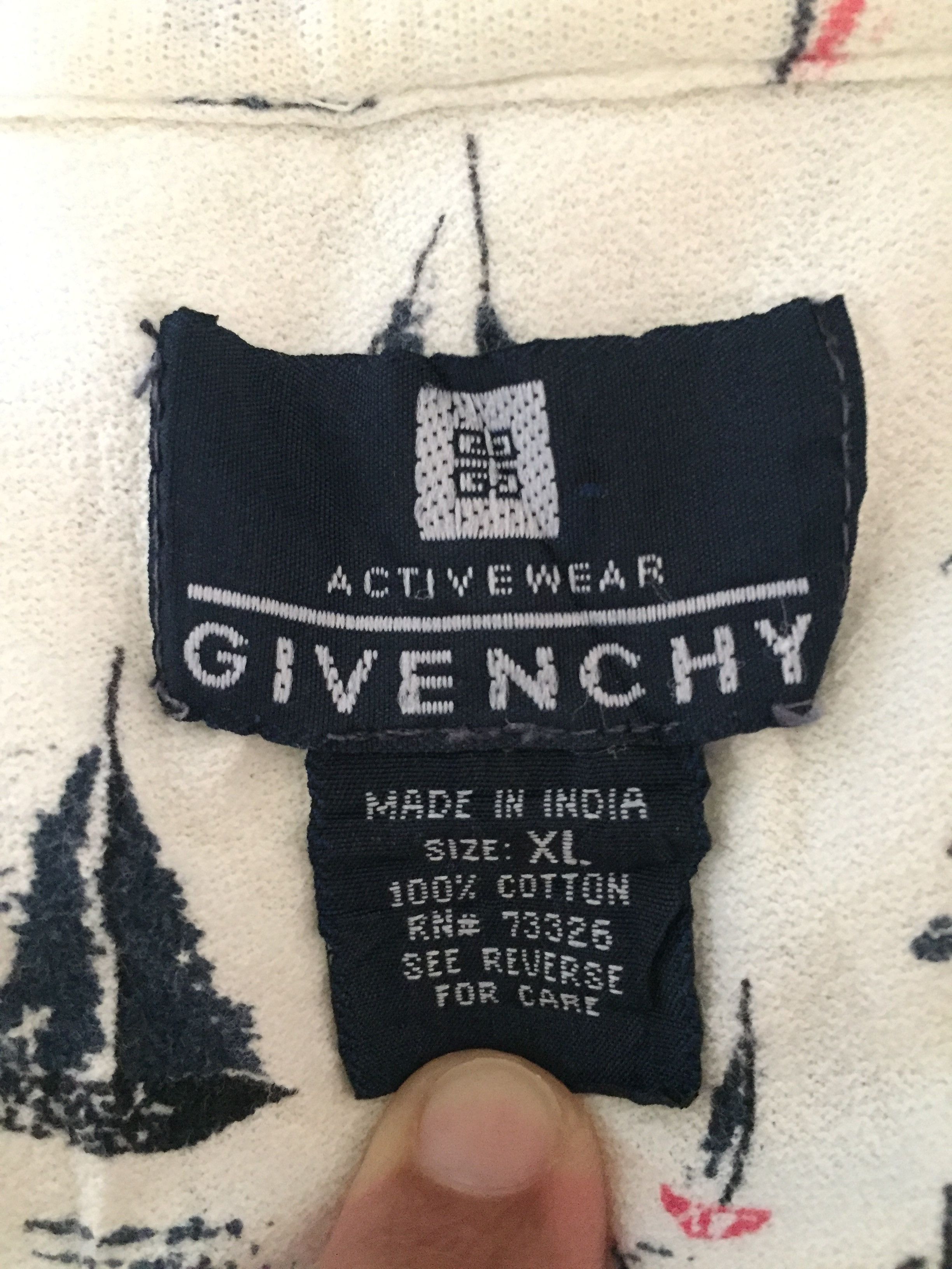 Designer GIVENCHY SAILBOAT PRINT POLO SHIRT Size US XL / EU 56 / 4 - 4 Thumbnail