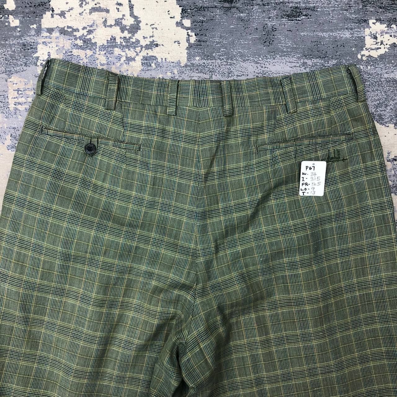 Alfred Dunhill P67 VTG DUNHILL SPORT TARTAN PANTS Size US 34 / EU 50 - 4 Thumbnail