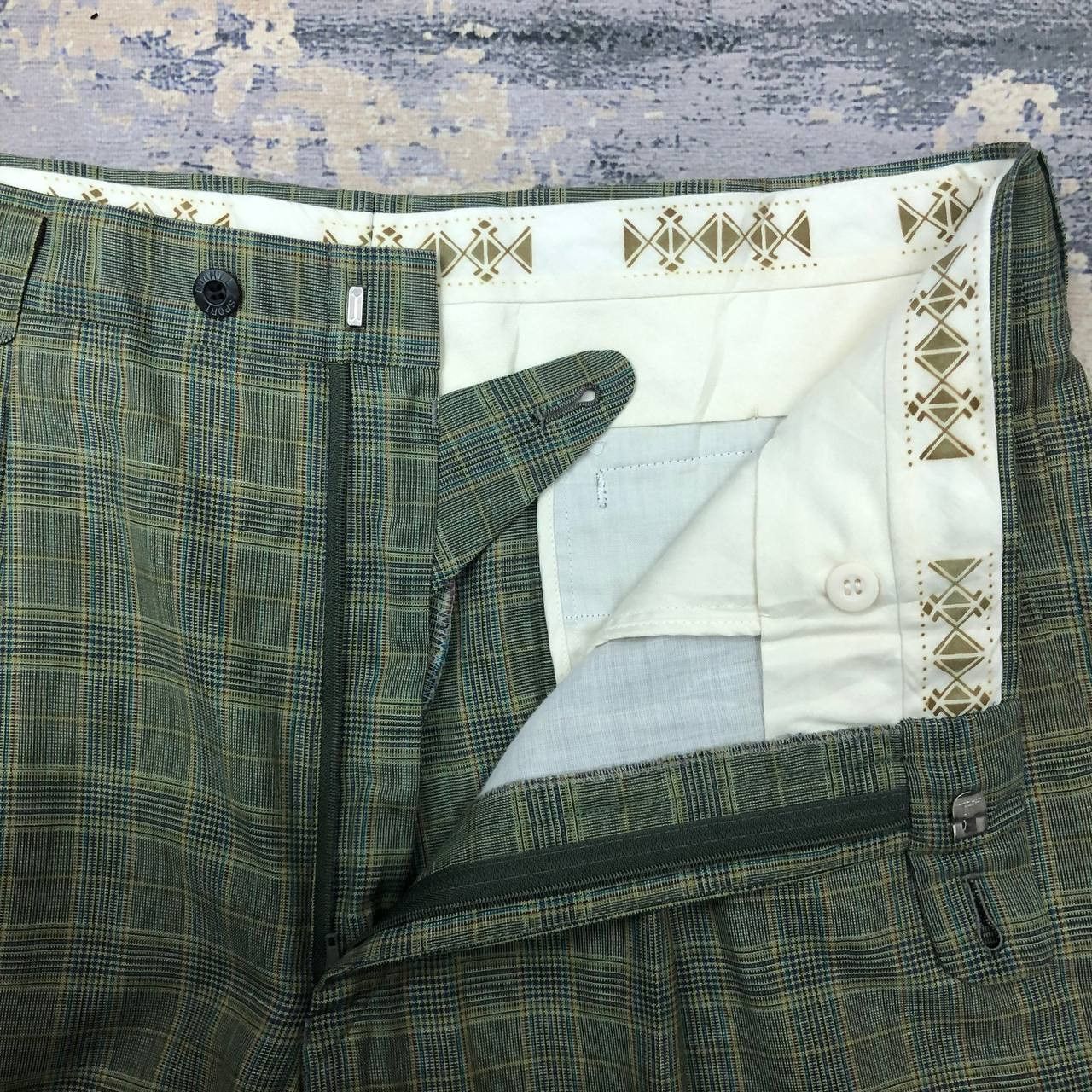 Alfred Dunhill P67 VTG DUNHILL SPORT TARTAN PANTS Size US 34 / EU 50 - 7 Thumbnail