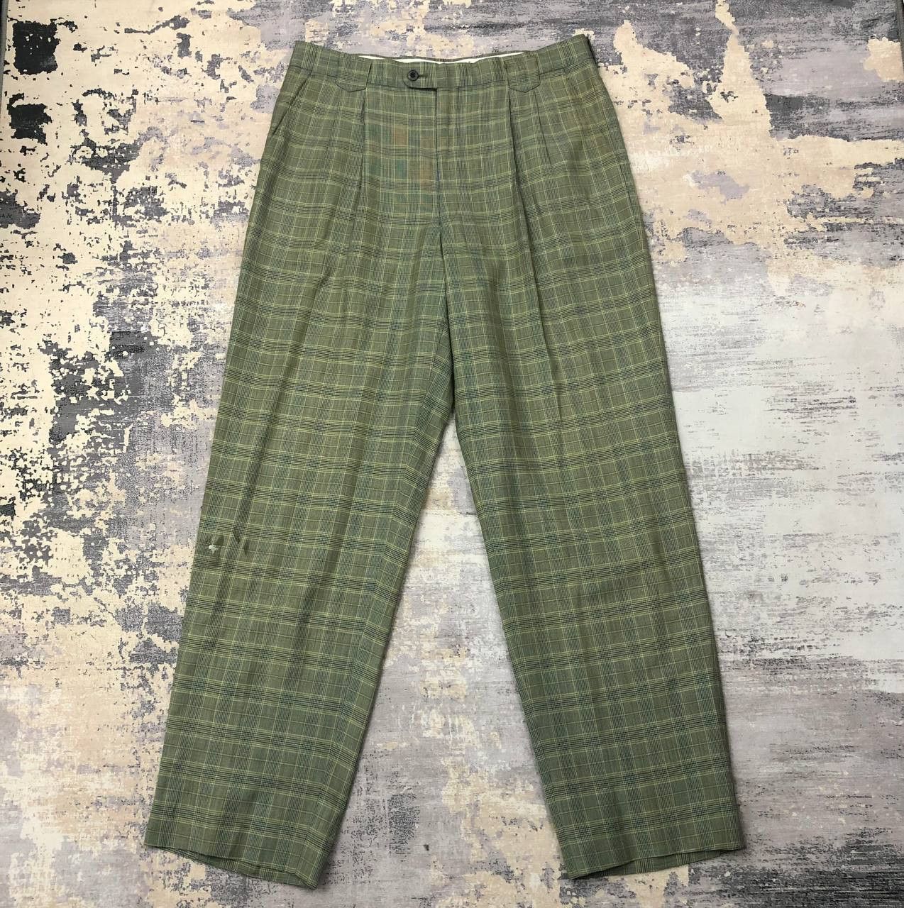 Alfred Dunhill P67 VTG DUNHILL SPORT TARTAN PANTS Size US 34 / EU 50 - 1 Thumbnail