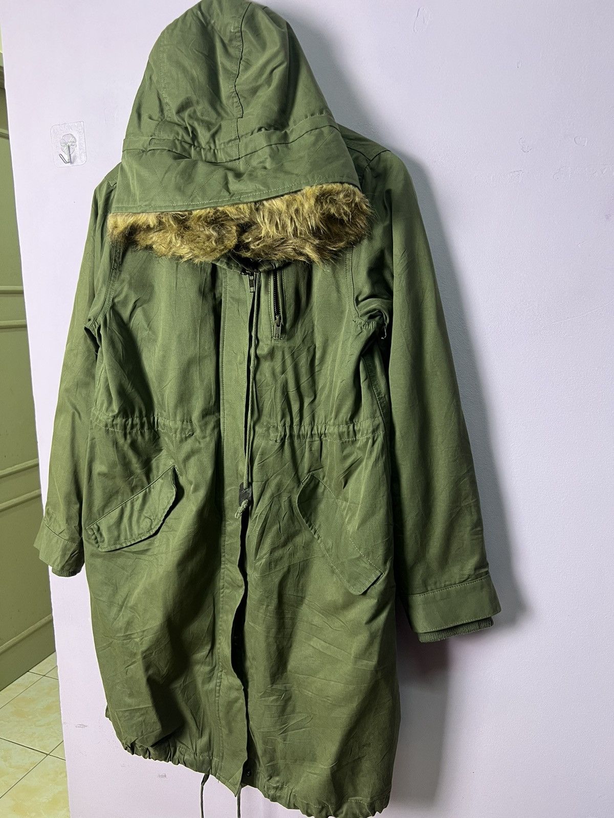 image of Lowrys Farm Fishtale Quilted Parkas in Army Green, Women's (Size Medium)