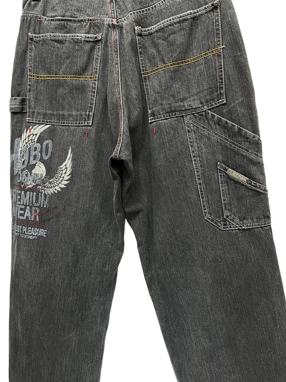 Hobo HOBO JAPAN Multi-pocket Carpenter Cargo Baggy Hip Hop Denim Size US 31 - 6 Thumbnail