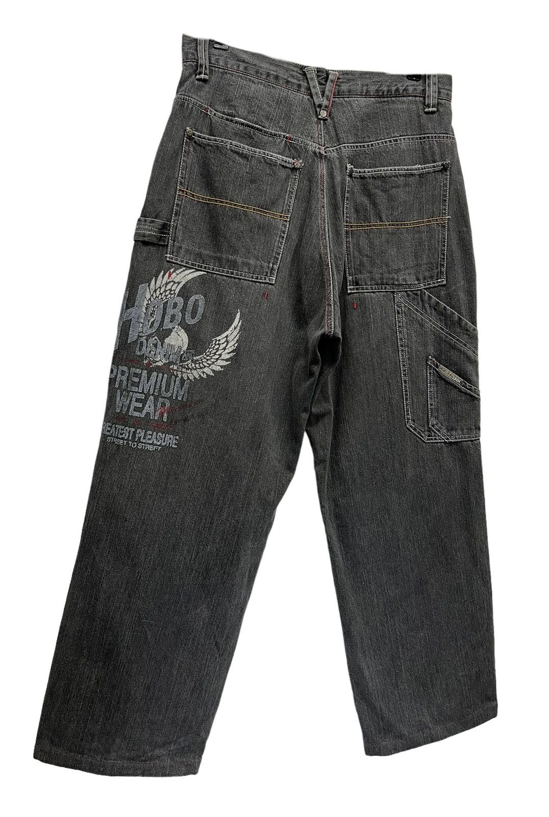 Hobo HOBO JAPAN Multi-pocket Carpenter Cargo Baggy Hip Hop Denim Size US 31 - 4 Thumbnail