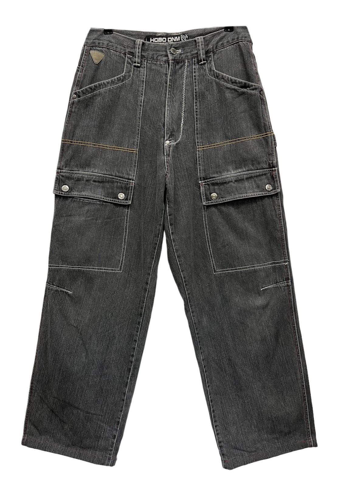 Hobo HOBO JAPAN Multi-pocket Carpenter Cargo Baggy Hip Hop Denim Size US 31 - 2 Thumbnail