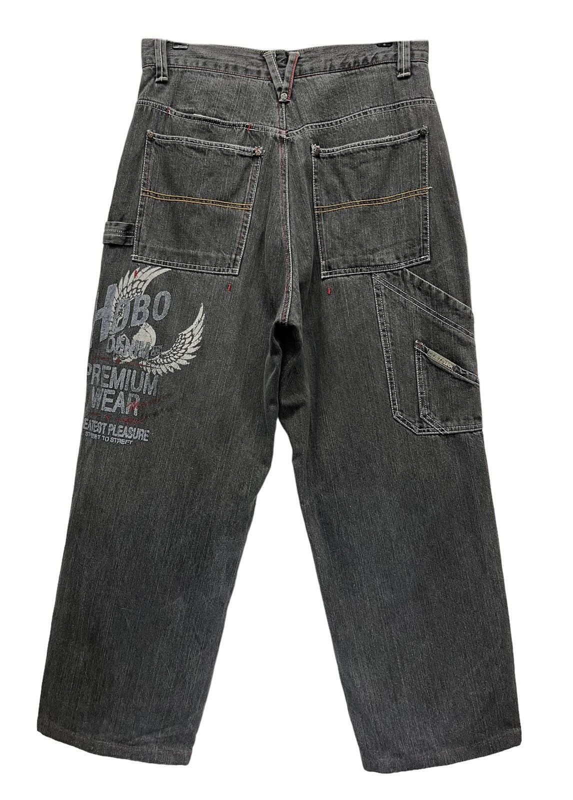 Hobo HOBO JAPAN Multi-pocket Carpenter Cargo Baggy Hip Hop Denim Size US 31 - 3 Thumbnail