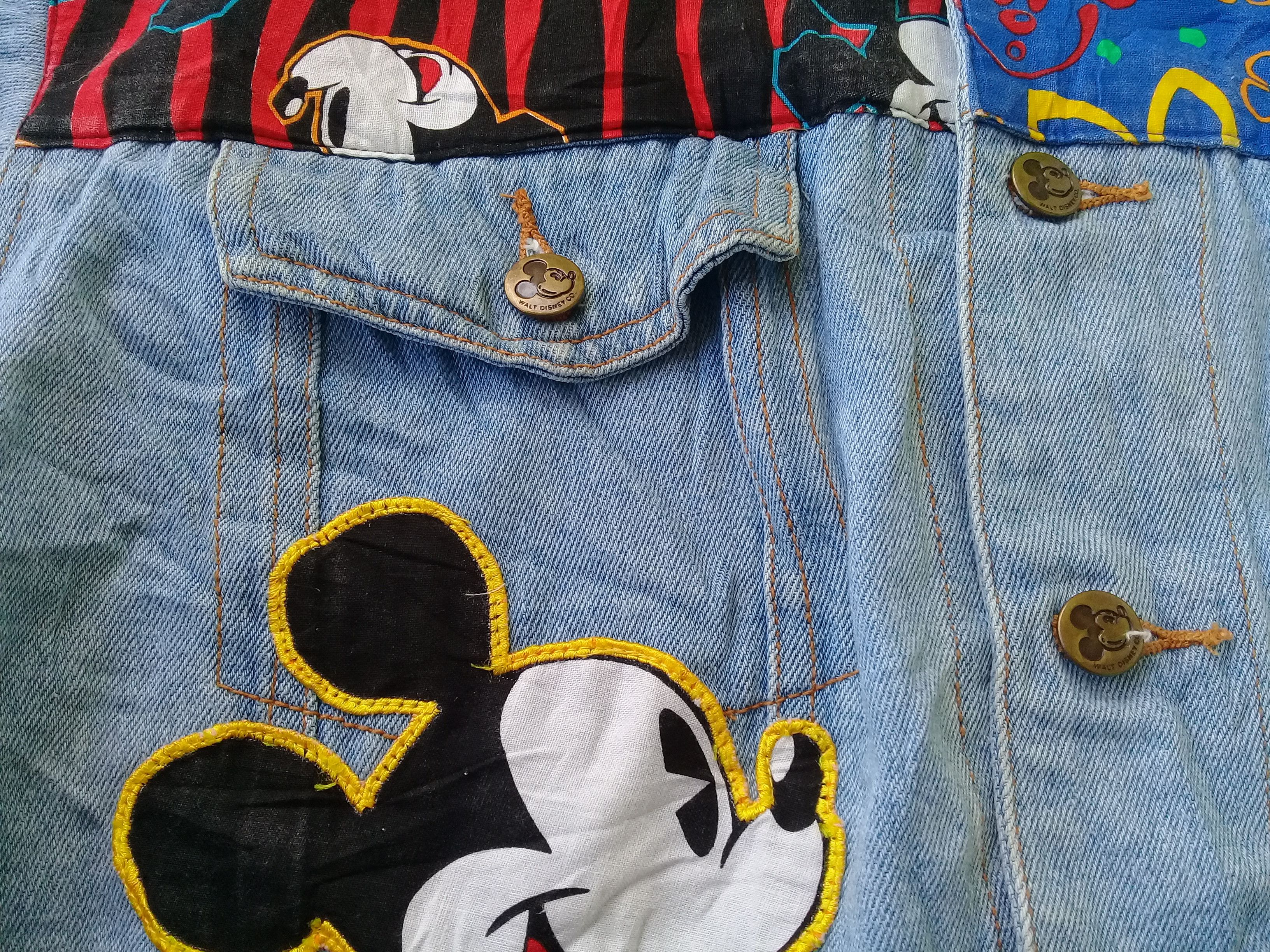 Mickey & Co. Vintage MICKEY & Co Patchwork Denim Jacket Size US L / EU 52-54 / 3 - 5 Thumbnail