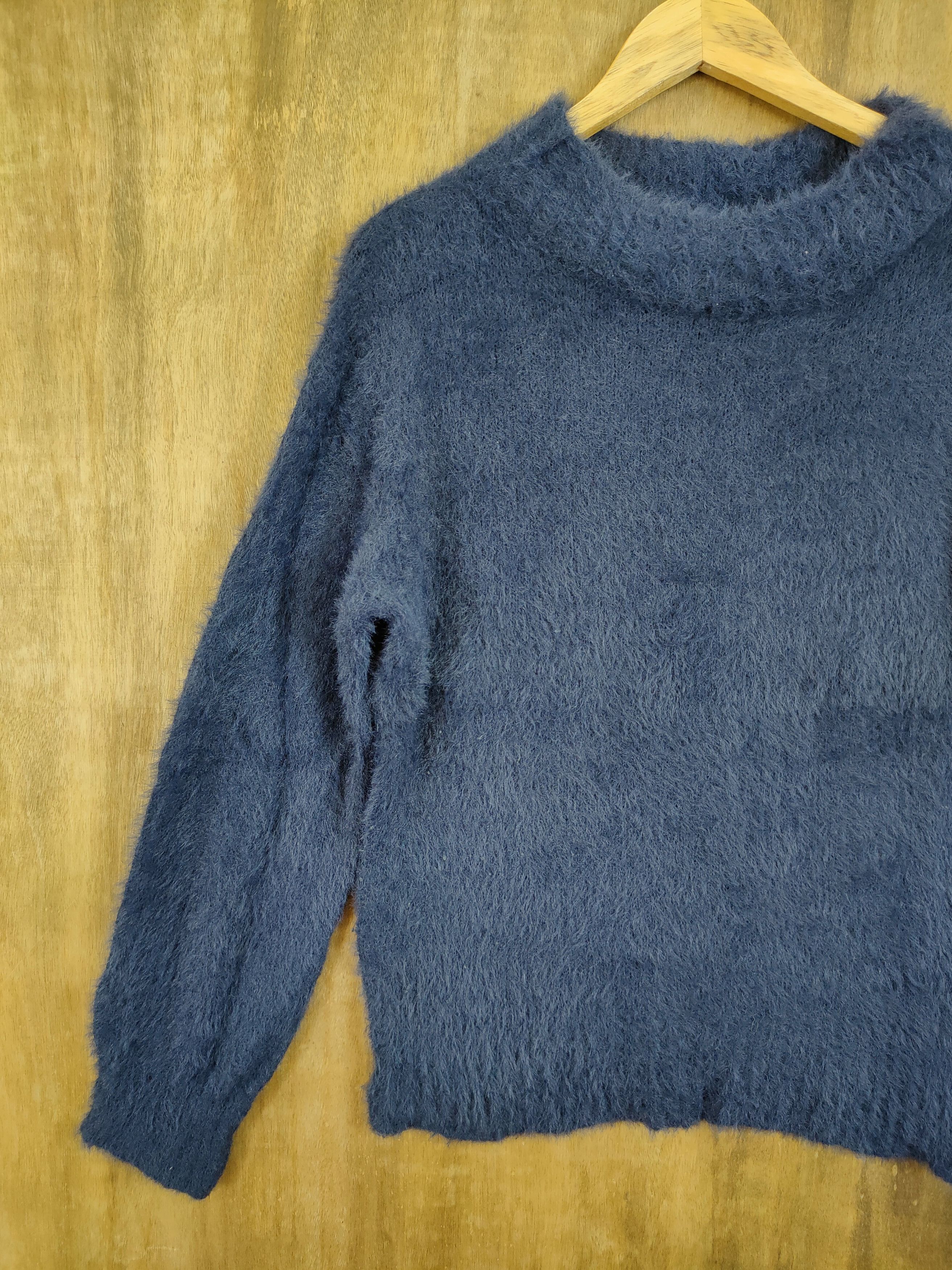 Aran Isles Knitwear D Earth japan mohair shaggy fur knitwear sweatshirt #46-1031 Size US M / EU 48-50 / 2 - 2 Thumbnail