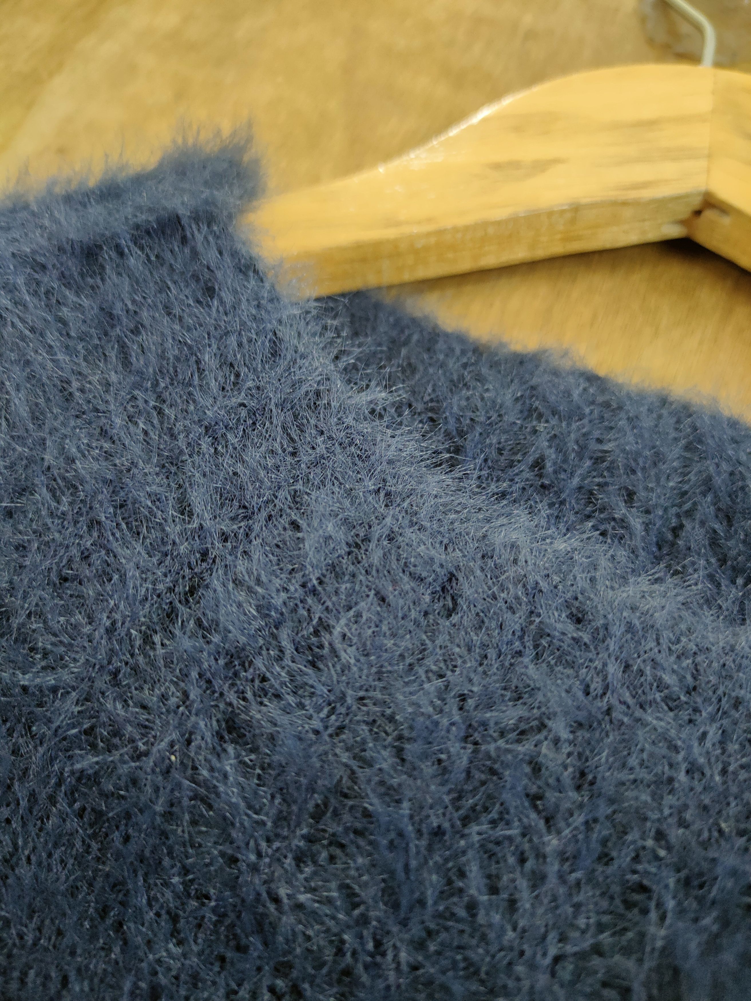 Aran Isles Knitwear D Earth japan mohair shaggy fur knitwear sweatshirt #46-1031 Size US M / EU 48-50 / 2 - 5 Thumbnail
