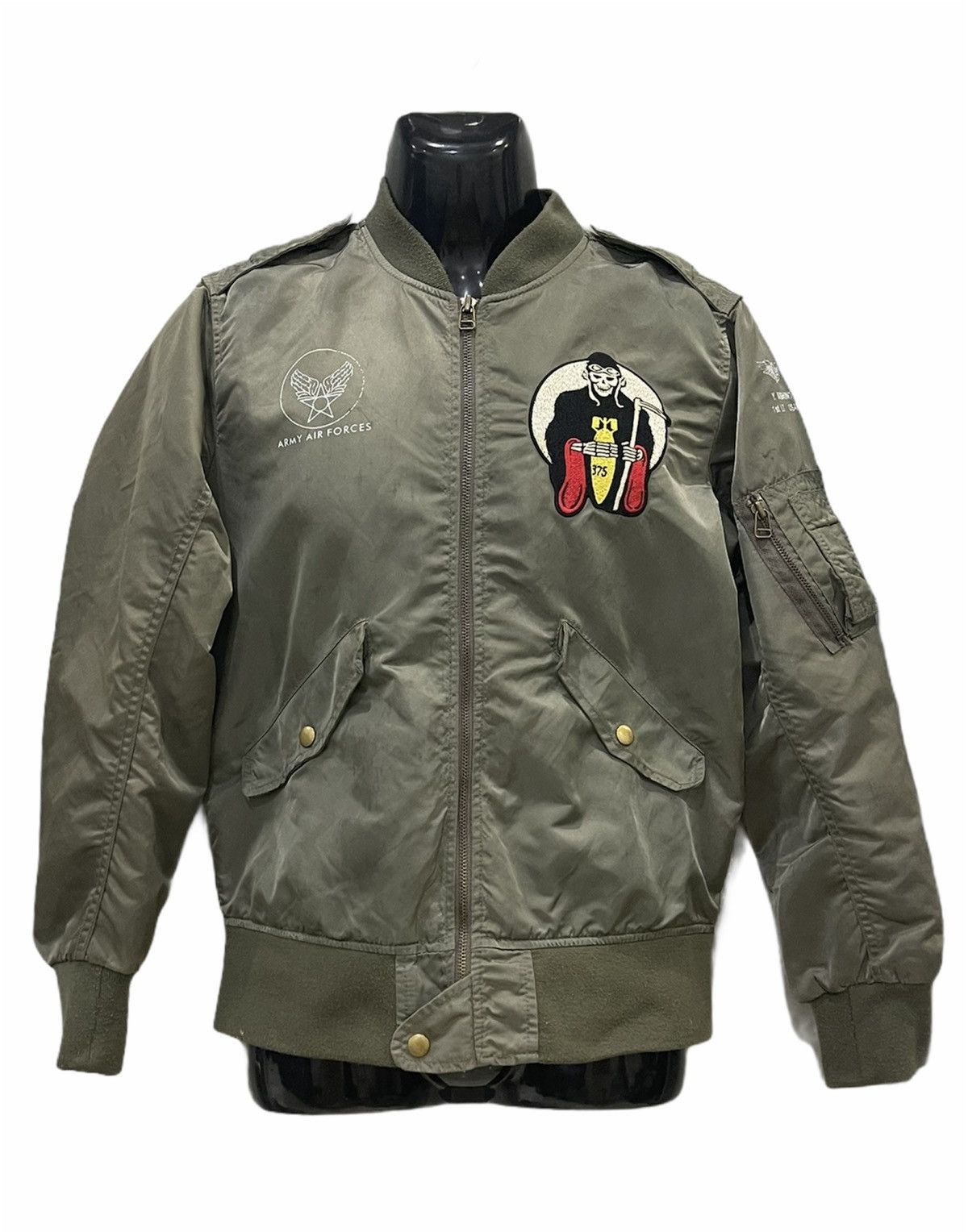 Japanese Brand MILITARY BOMBER JACKET Size US M / EU 48-50 / 2 - 1 Thumbnail