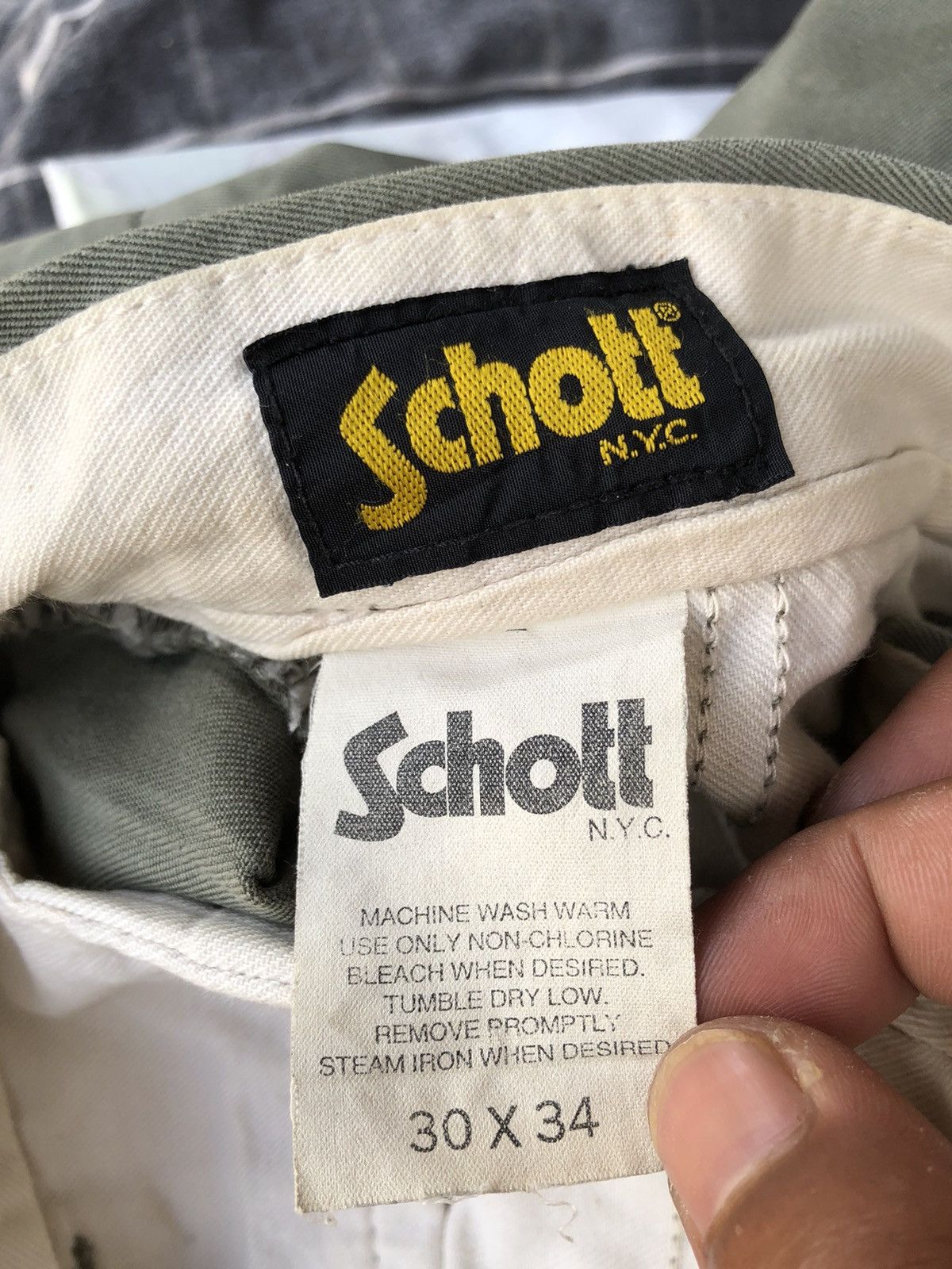 Schott Schott - Trouser Pants Military Sun faded Size US 32 / EU 48 - 6 Thumbnail