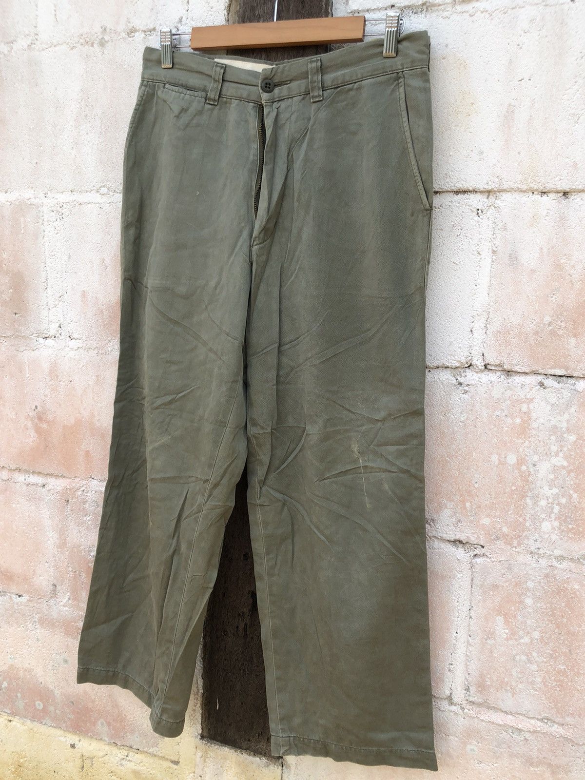 Schott Schott - Trouser Pants Military Sun faded Size US 32 / EU 48 - 3 Thumbnail