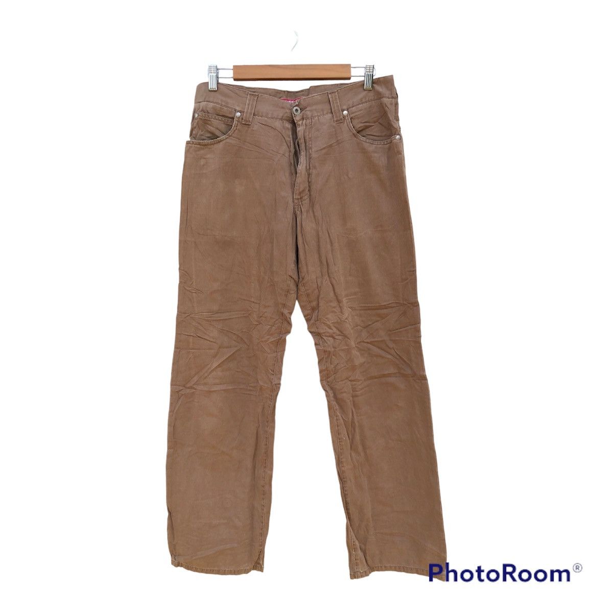 image of Kansai Yamamoto - Sissy Buckets Khaki Pants in Grey, Men's (Size 34)