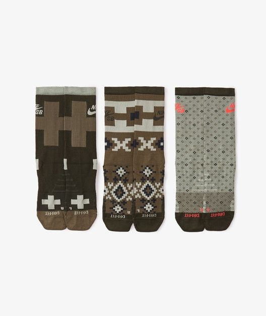 Nike Nike SB three pack military camo various socks dri fit Grailed