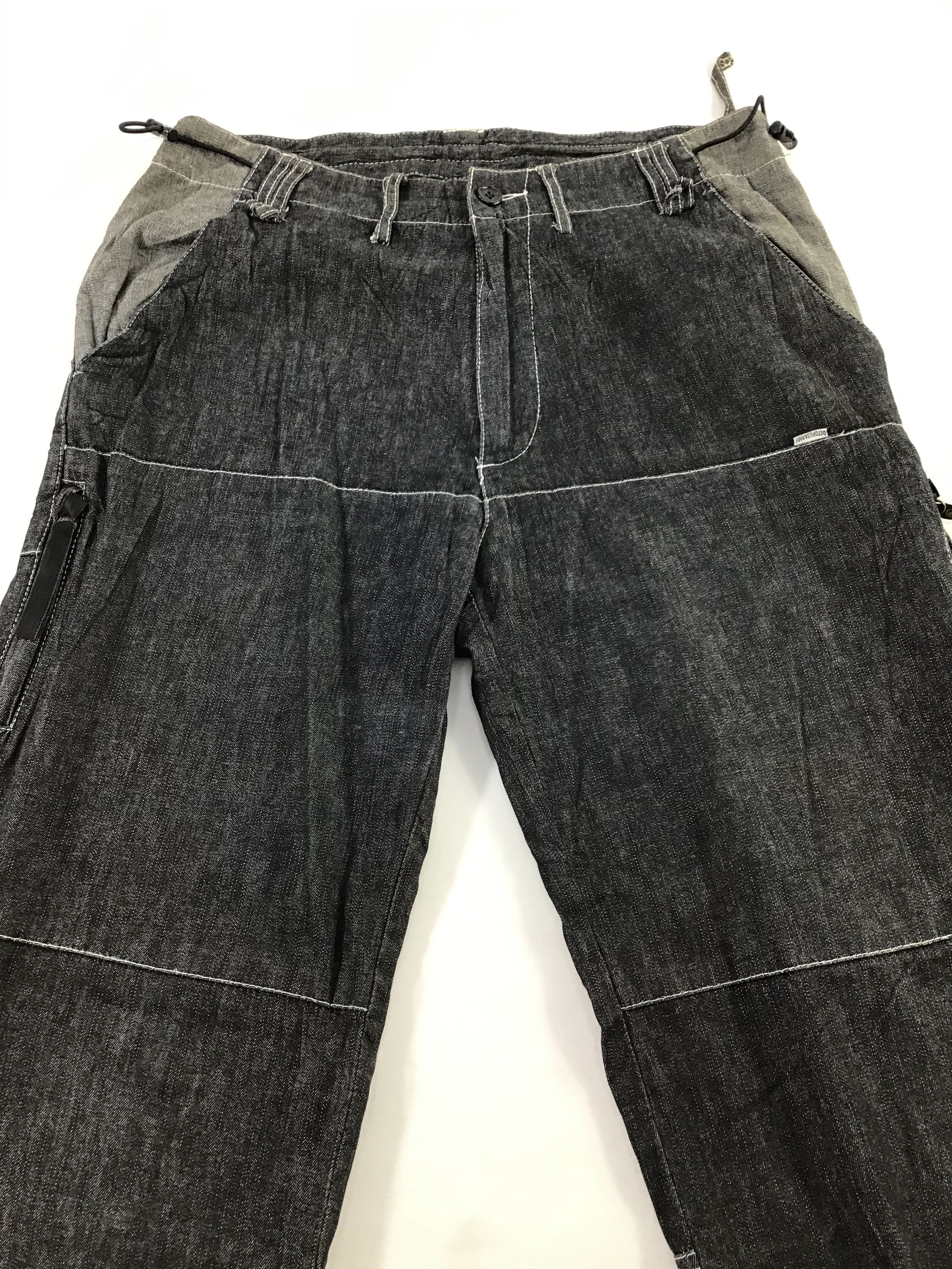 Japanese Brand Octopus Army Multi Pocket Parachute Denim Cargo Pant -J110 Size US 31 - 4 Thumbnail