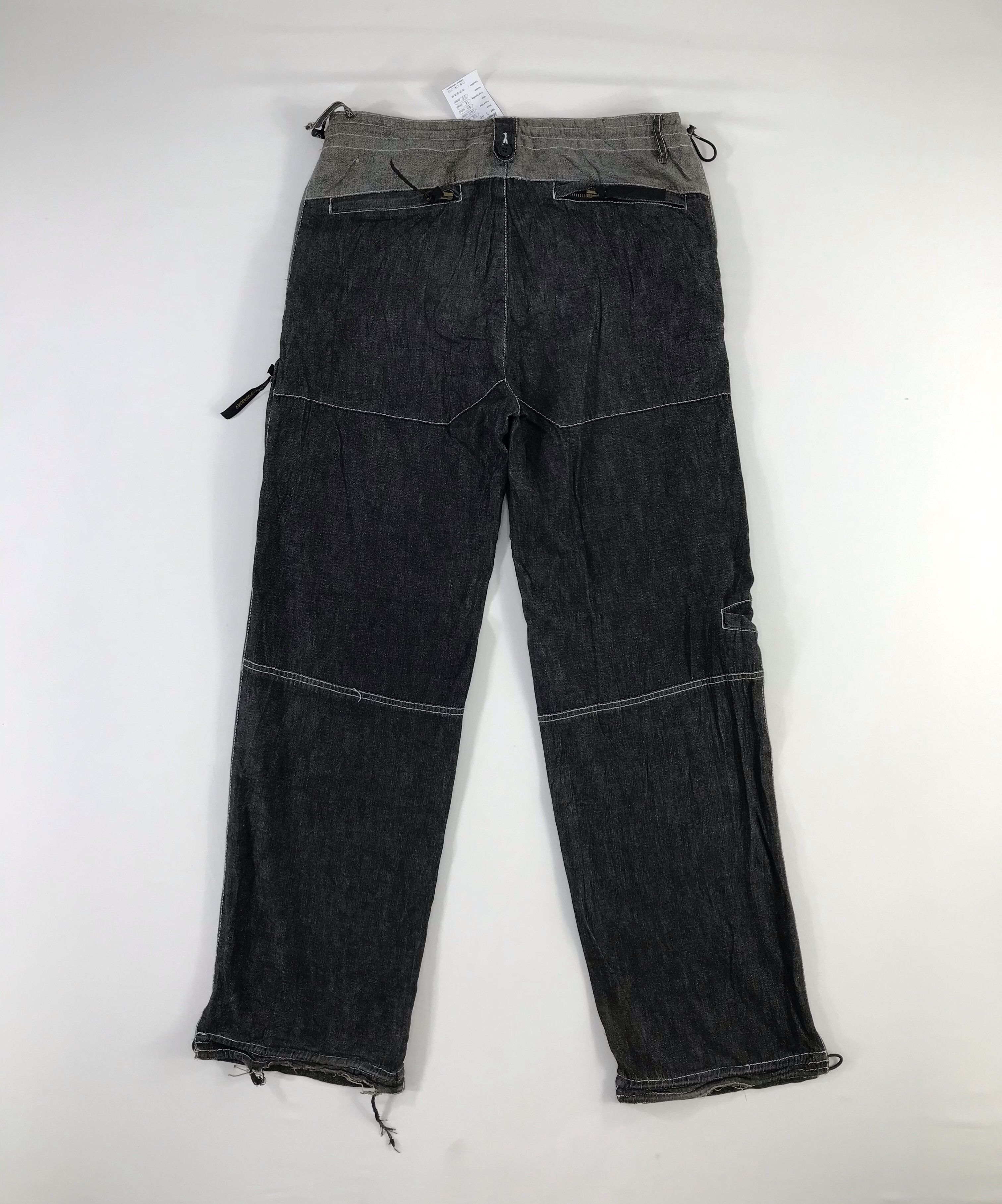 Japanese Brand Octopus Army Multi Pocket Parachute Denim Cargo Pant -J110 Size US 31 - 2 Thumbnail