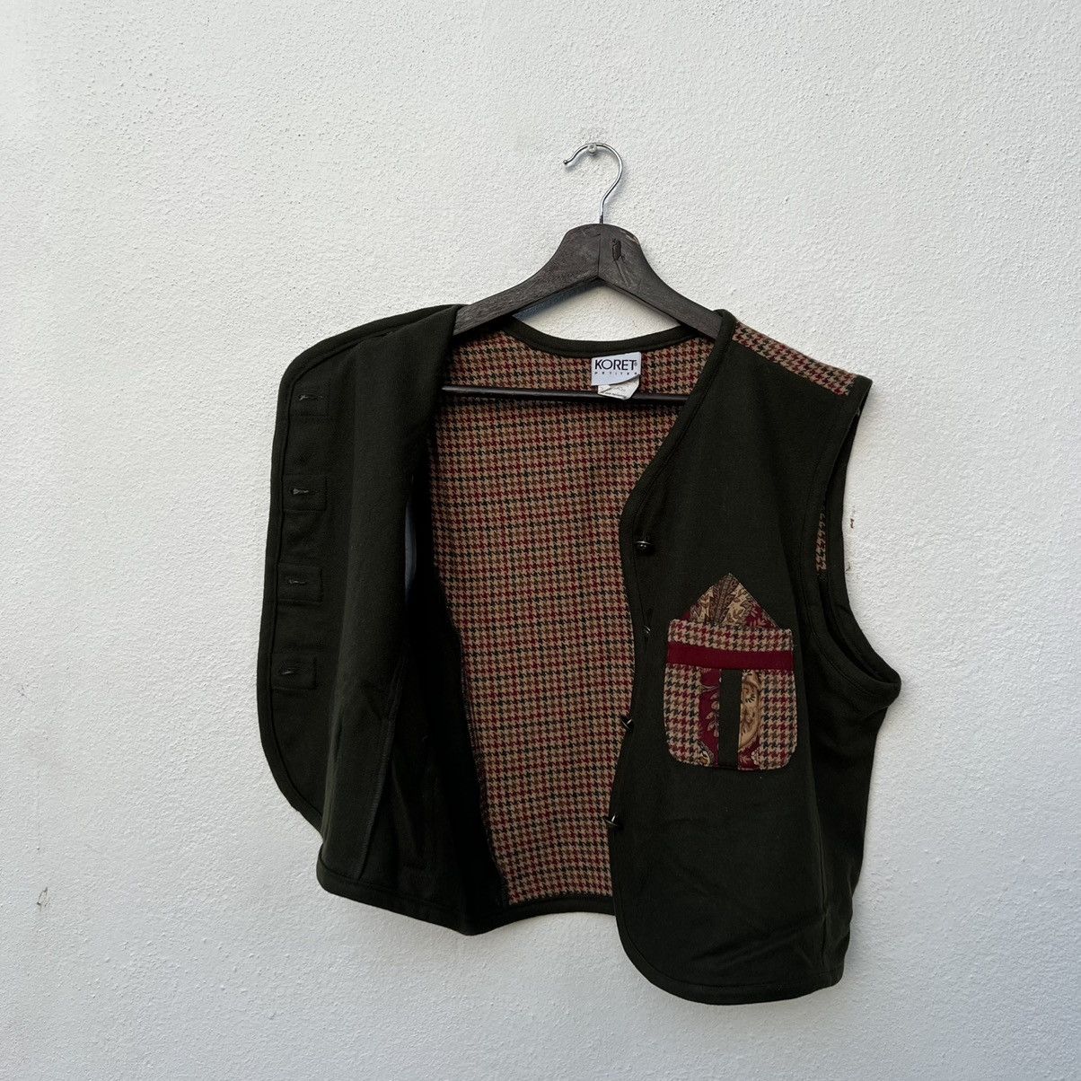 Japanese Brand VINTAGE KORET PETITES TARTAN DESIGN VEST MADE IN USA Size US M / EU 48-50 / 2 - 9 Thumbnail