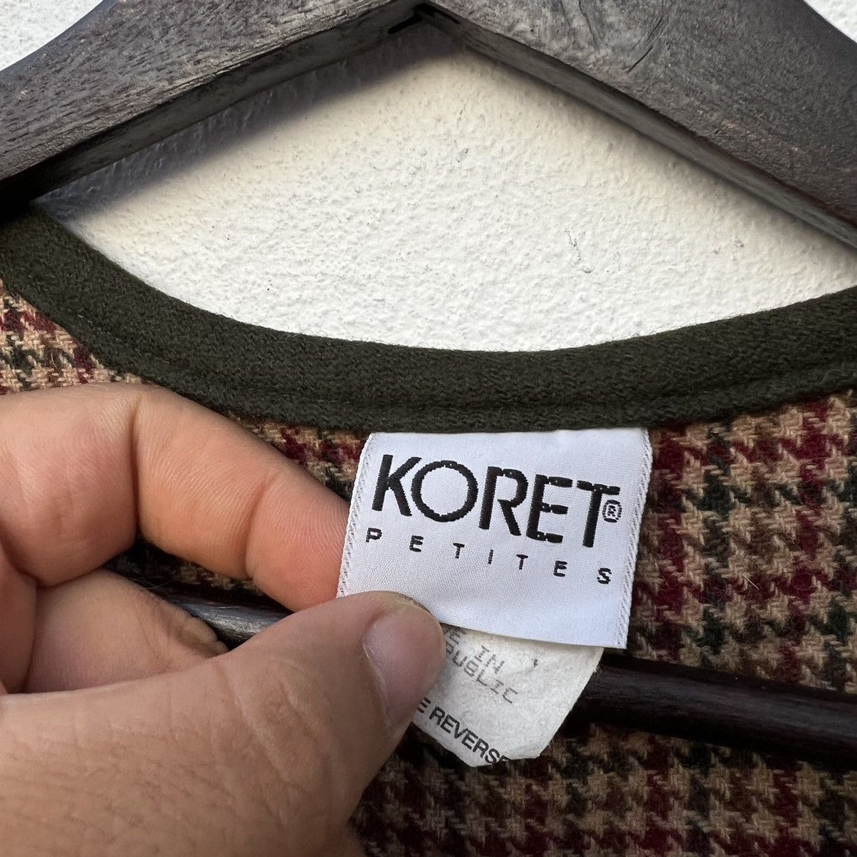 Japanese Brand VINTAGE KORET PETITES TARTAN DESIGN VEST MADE IN USA Size US M / EU 48-50 / 2 - 10 Thumbnail