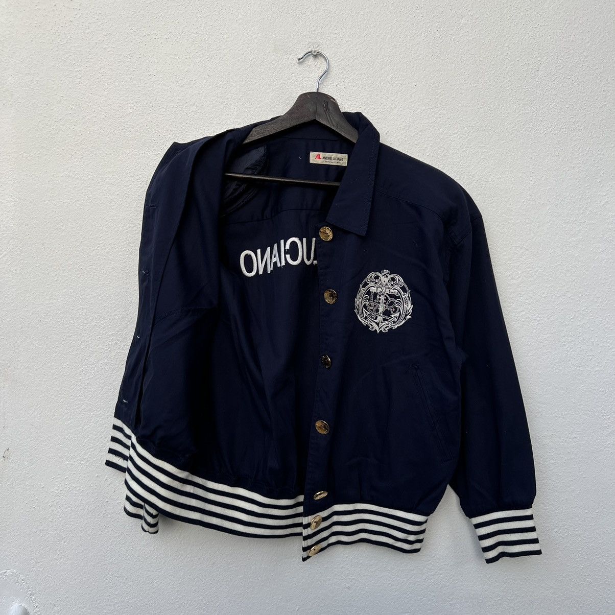 Japanese Brand VINTAGE ANDRE LUCIANO BIG LOGO BOMBER JACKET Size US S / EU 44-46 / 1 - 9 Thumbnail