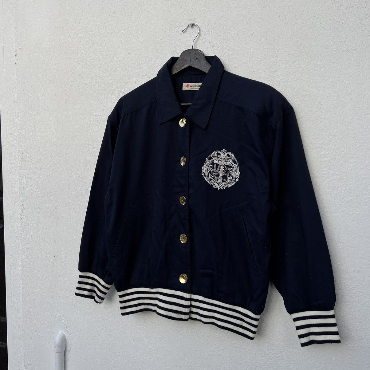 Japanese Brand VINTAGE ANDRE LUCIANO BIG LOGO BOMBER JACKET Size US S / EU 44-46 / 1 - 2 Thumbnail