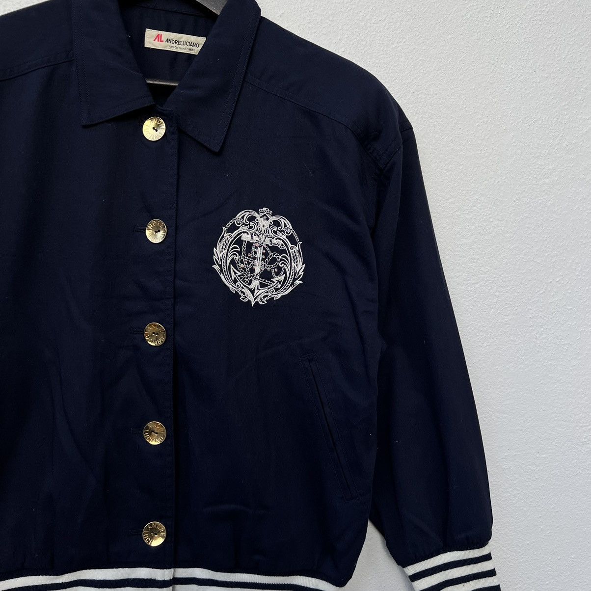 Japanese Brand VINTAGE ANDRE LUCIANO BIG LOGO BOMBER JACKET Size US S / EU 44-46 / 1 - 4 Thumbnail