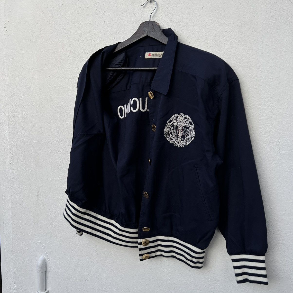 Japanese Brand VINTAGE ANDRE LUCIANO BIG LOGO BOMBER JACKET Size US S / EU 44-46 / 1 - 10 Thumbnail
