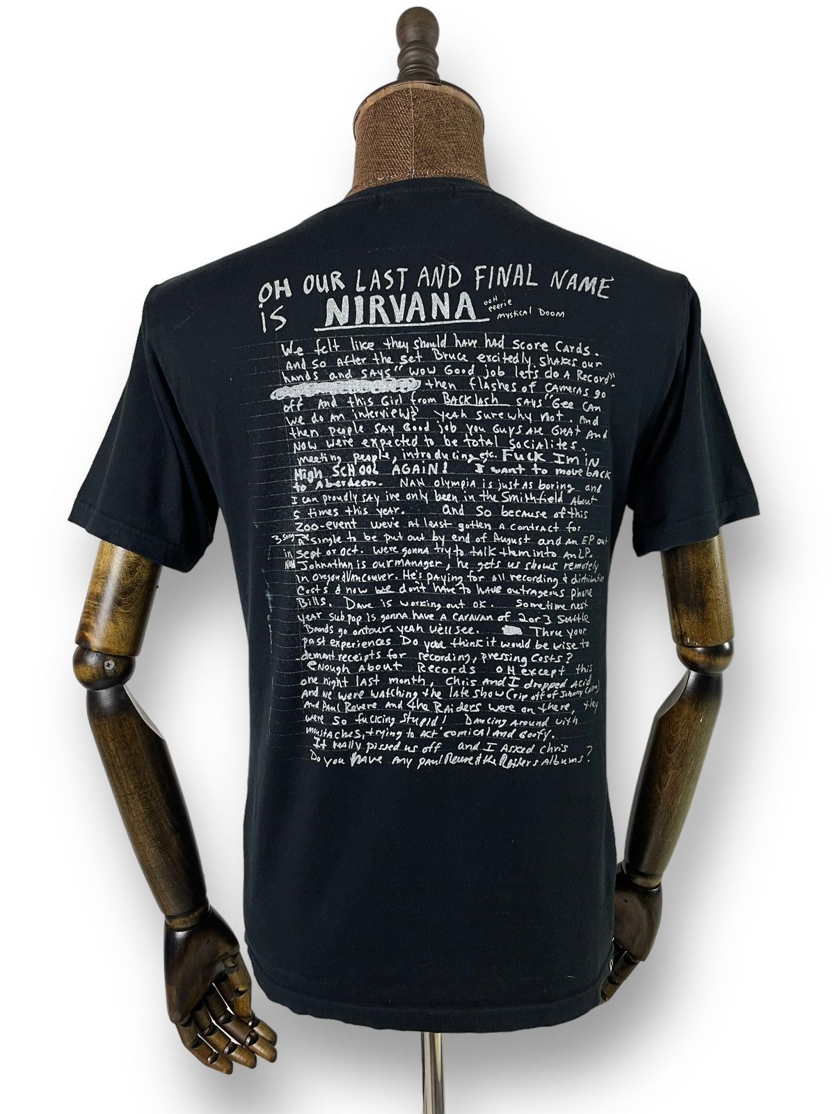 2007 Hysteric 'Love Buzz' Kurt Cobain Black SS Tee