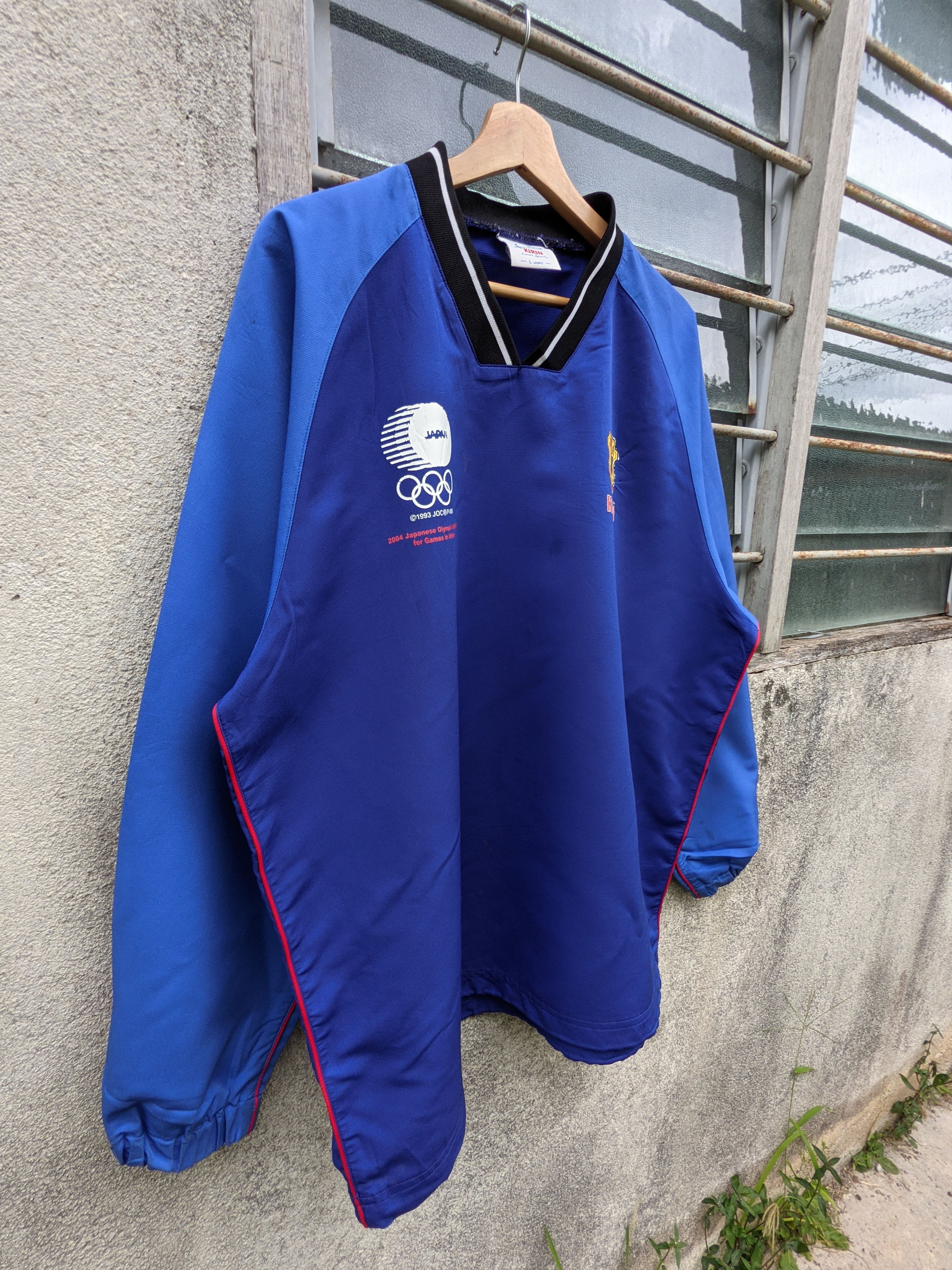 Edition Japan Vintage Kirin Olympic 2004 Training Sweater Size US L / EU 52-54 / 3 - 4 Thumbnail