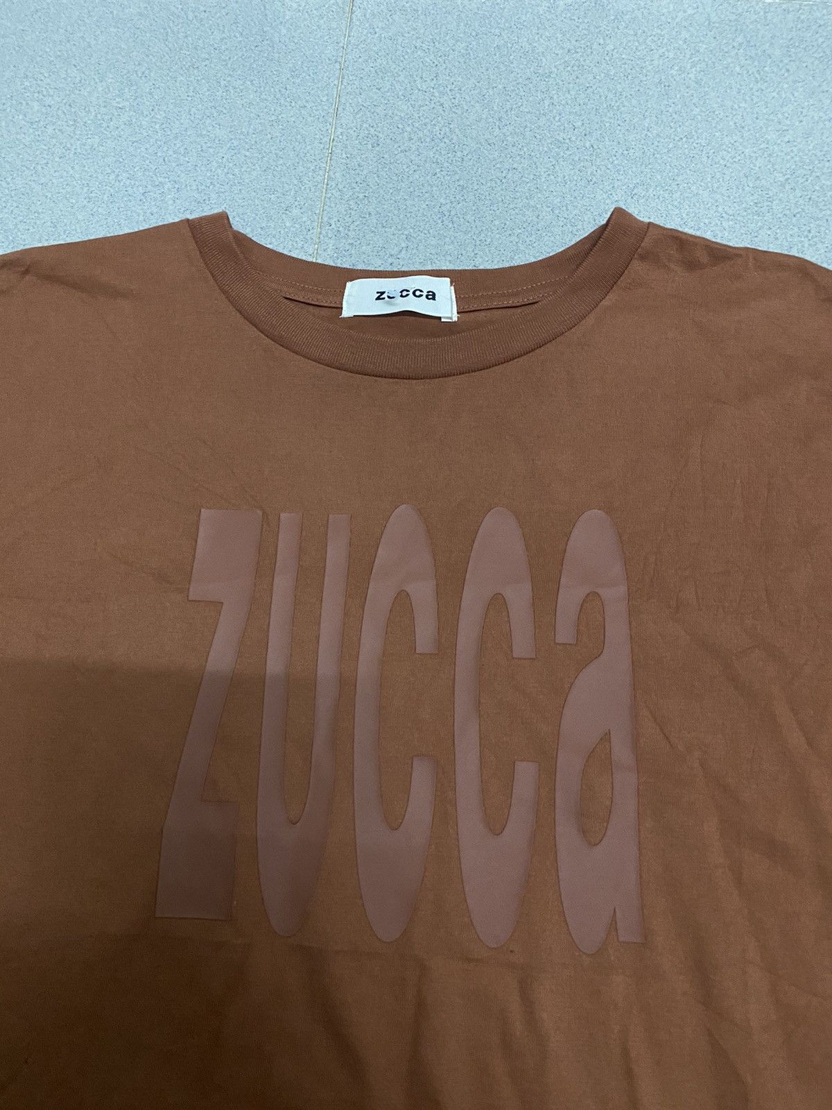 Issey Miyake × Vintage Vintage Zucca Issey Miyake Biglogo Crop Top Tee Size M / US 6-8 / IT 42-44 - 2 Thumbnail