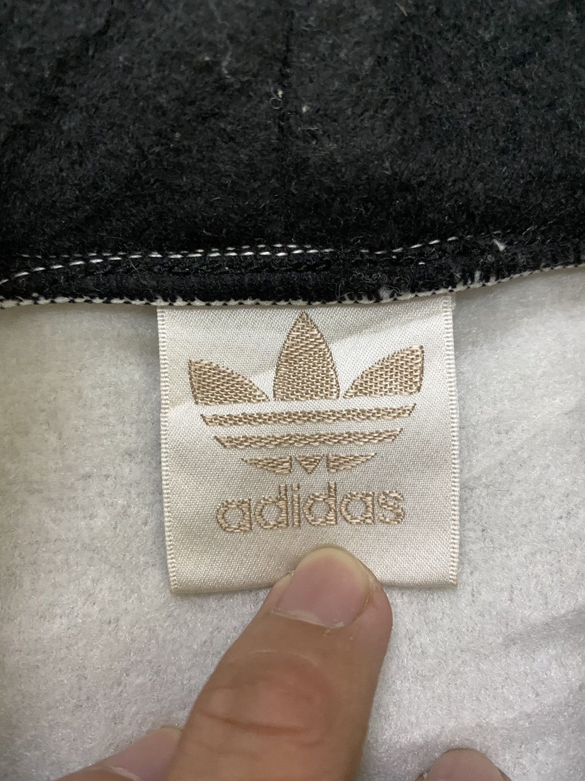 Adidas × Japanese Brand × Vintage Vintage Adidas Big Logo Fleece Turtleneck Jacket Sweater Size US L / EU 52-54 / 3 - 6 Thumbnail