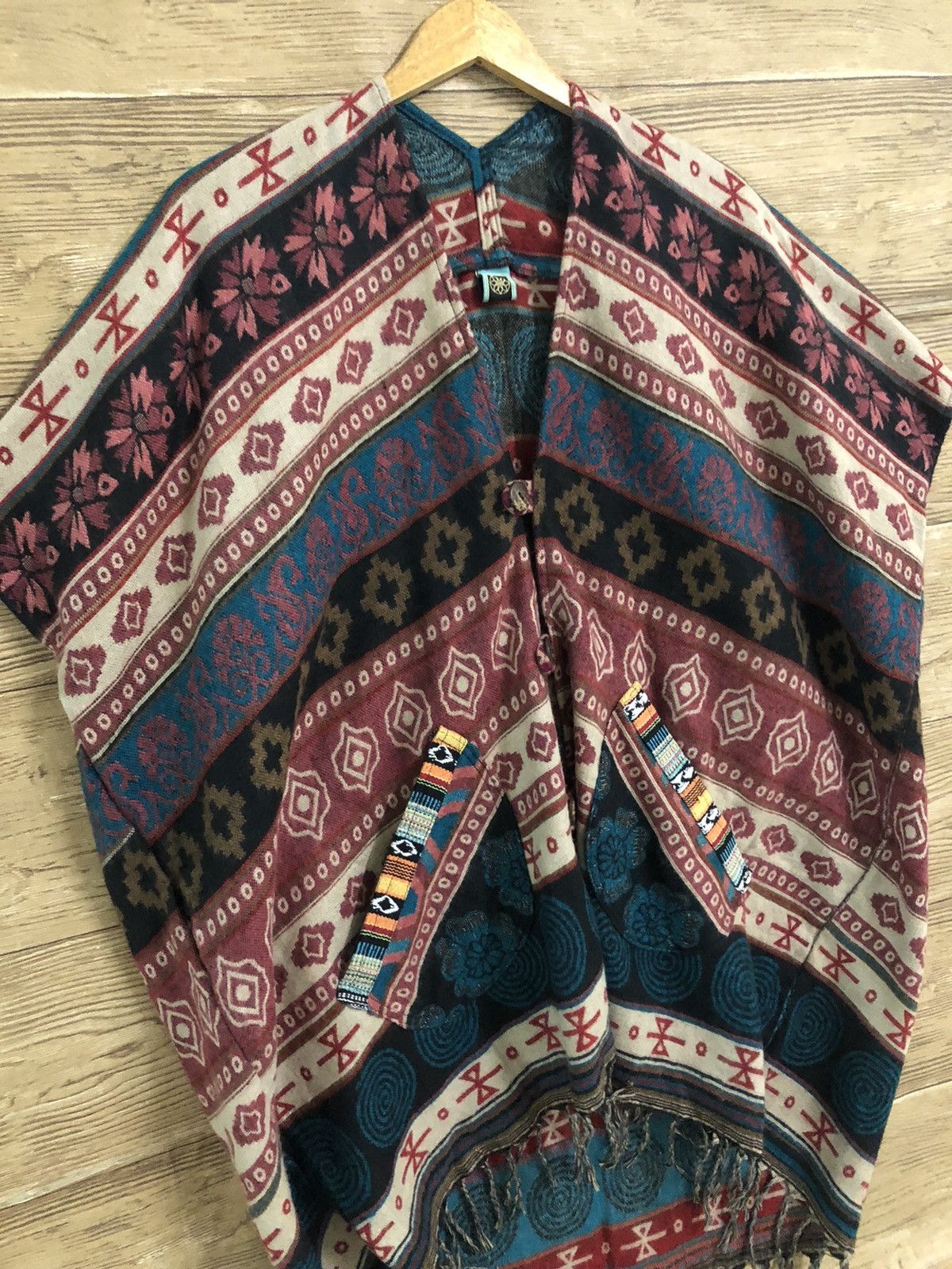 Native × Vintage Vintage Poncho Alpaca Navajo Native Hippie Indian XL Size US L / EU 52-54 / 3 - 2 Thumbnail