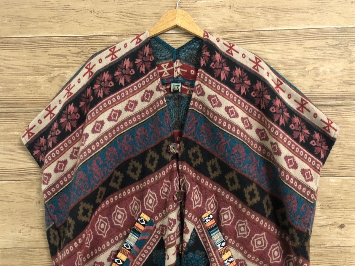 Native × Vintage Vintage Poncho Alpaca Navajo Native Hippie Indian XL Size US L / EU 52-54 / 3 - 4 Thumbnail