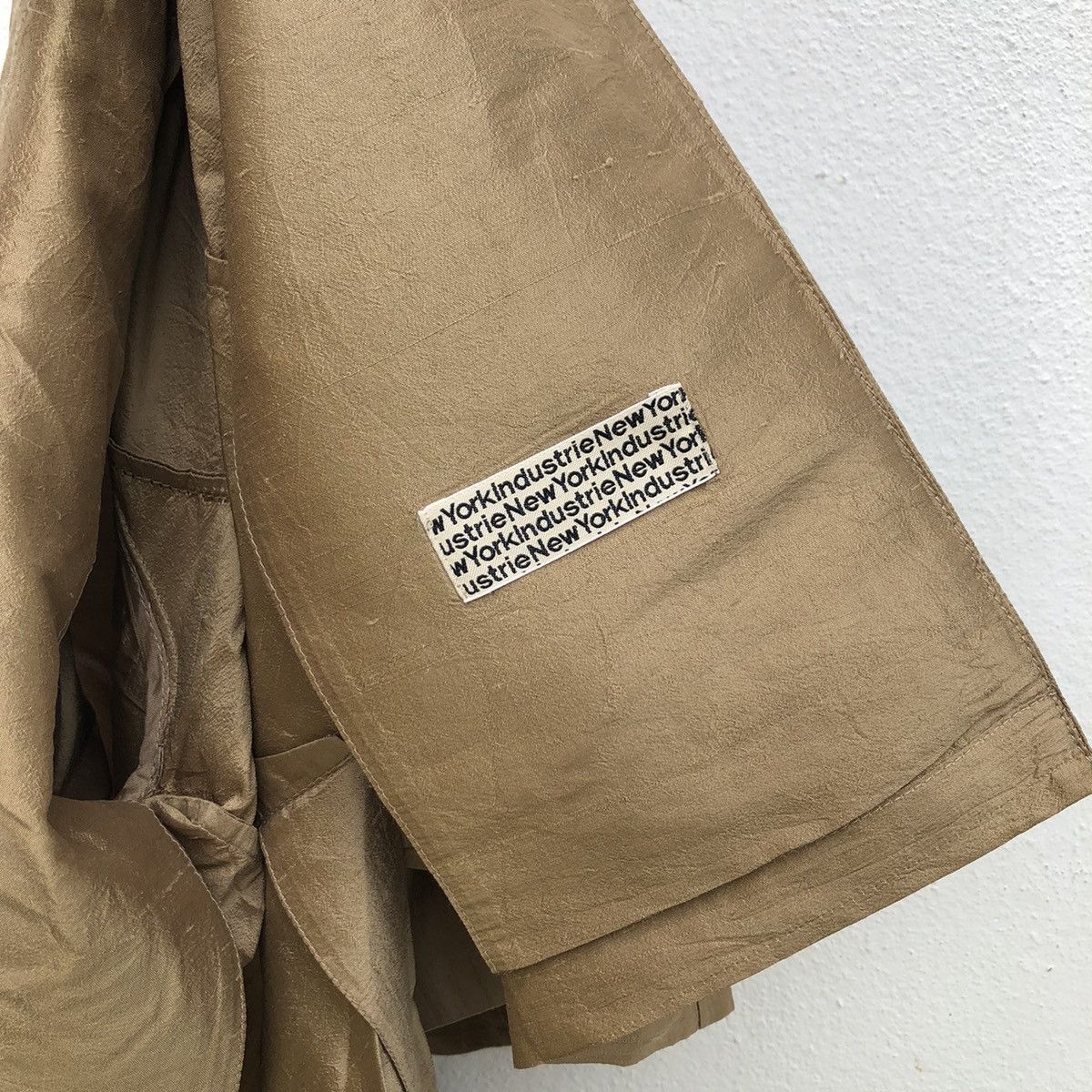 NEWYORKINDUSTRIE NEW YORK INDUSTRIES 100% SILK LONG JACKET MADE IN ITALY Size US S / EU 44-46 / 1 - 11 Thumbnail