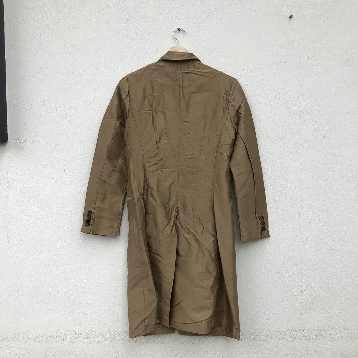 NEWYORKINDUSTRIE NEW YORK INDUSTRIES 100% SILK LONG JACKET MADE IN ITALY Size US S / EU 44-46 / 1 - 7 Thumbnail
