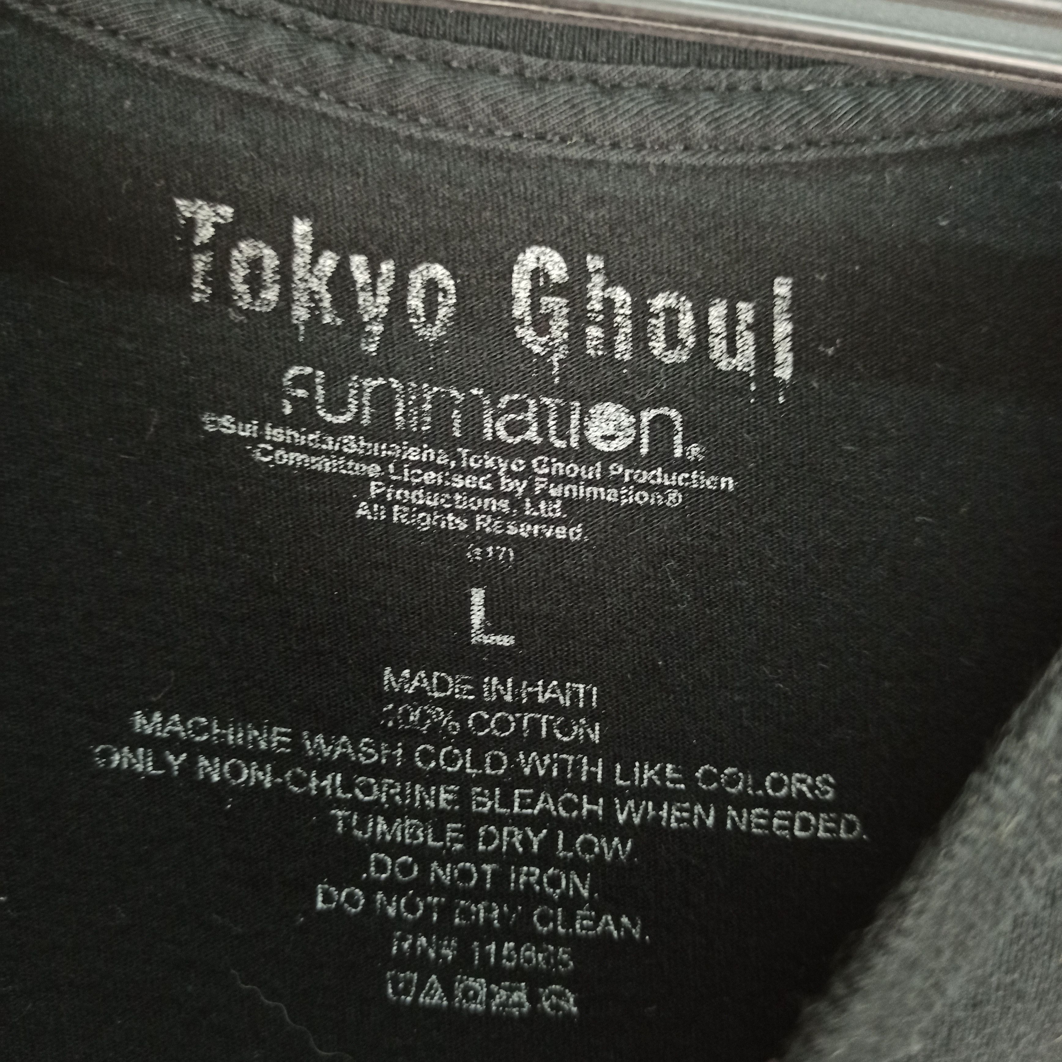 Anime Rare🔥 Anime Tokyo Ghoul Big Image Minus 7 Tshirt Size US L / EU 52-54 / 3 - 4 Thumbnail