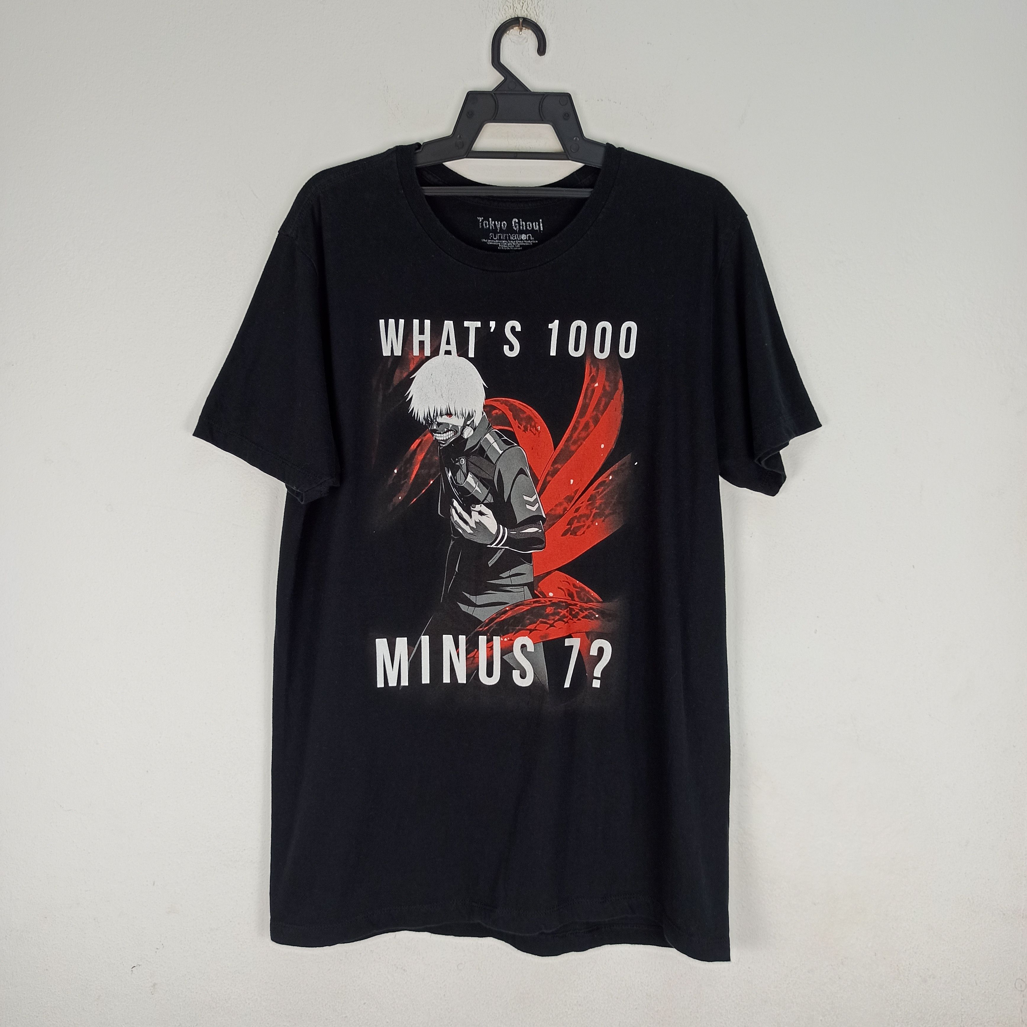 image of Anima x Cartoon Network Anime Tokyo Ghoul Big Image Minus 7 Tshirt in Black, Men's (Size Large)