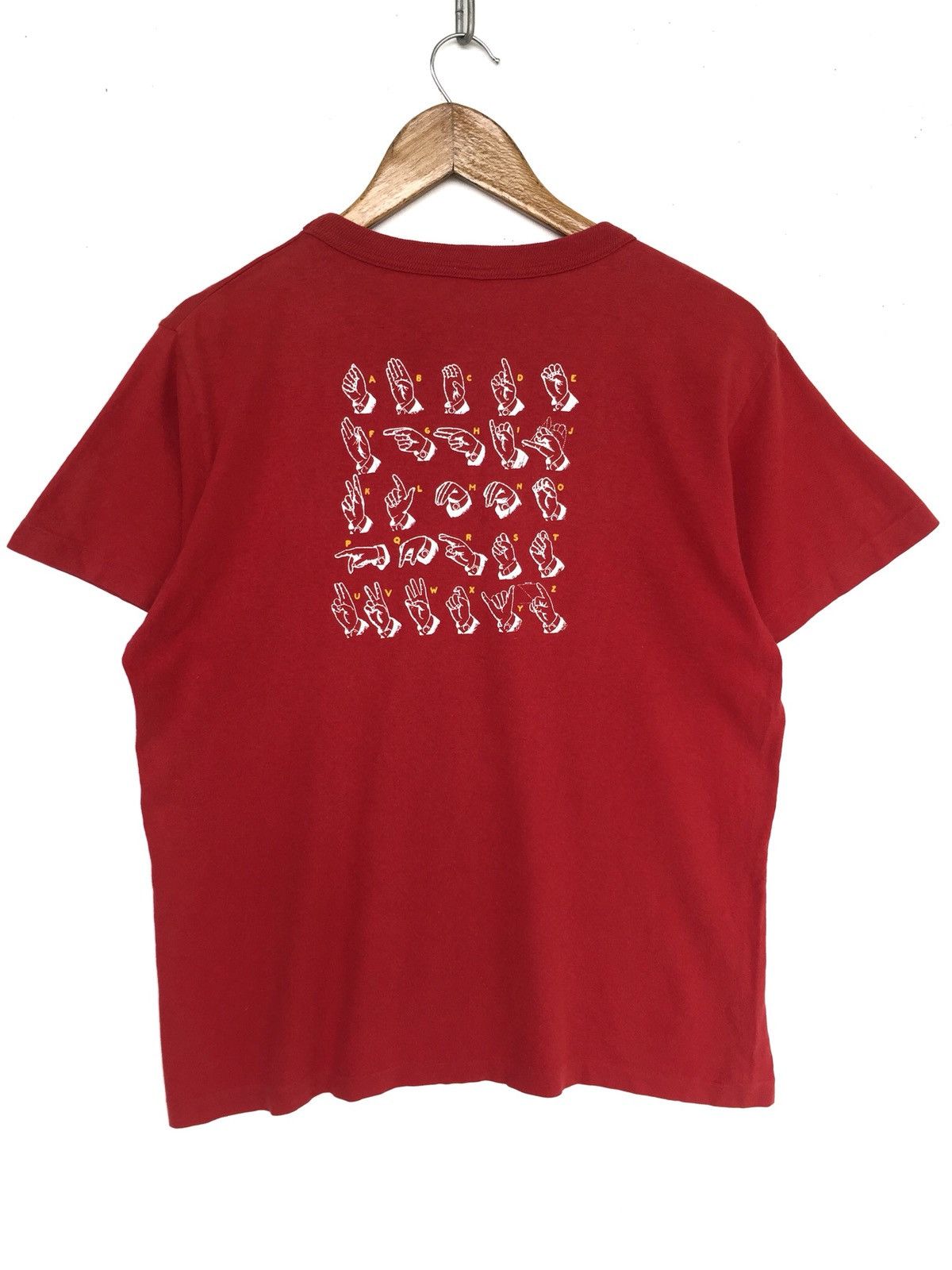 Dry Bones OG Dry Bones 🇯🇵 Finger Spelling Sign Red Shirt Size US S / EU 44-46 / 1 - 5 Thumbnail