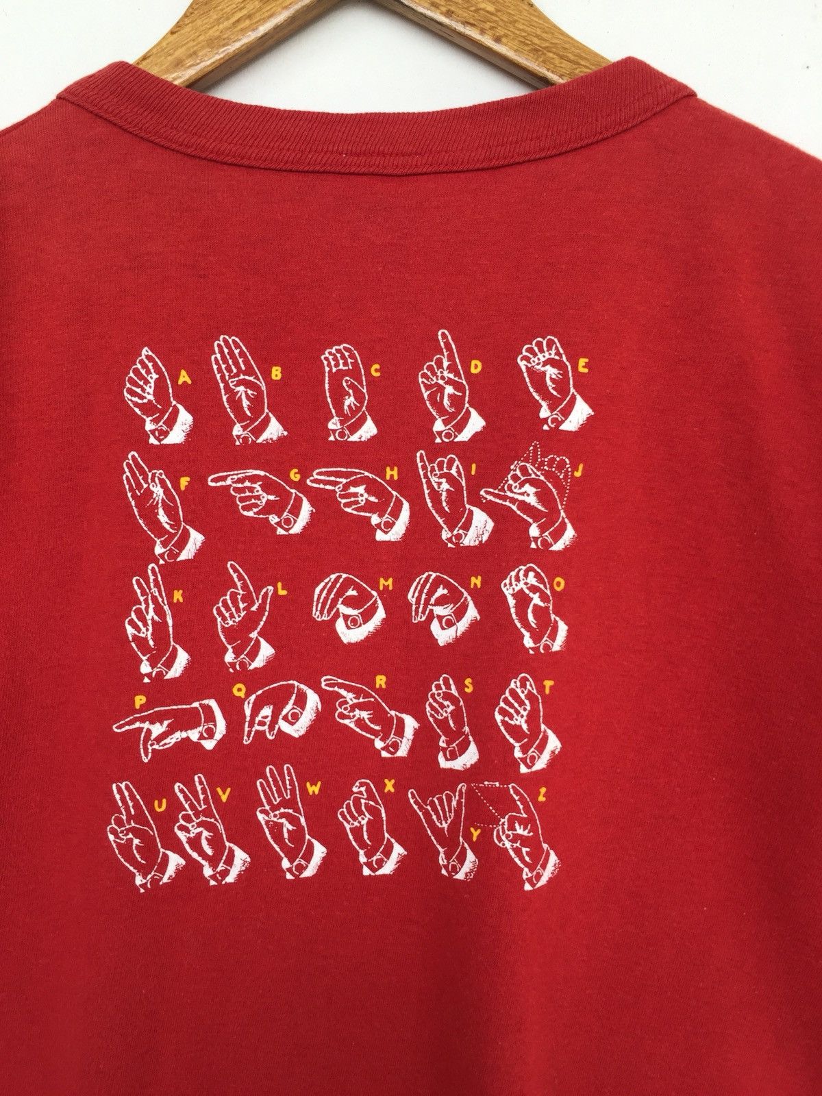OG Dry Bones 🇯🇵 Finger Spelling Sign Red Shirt