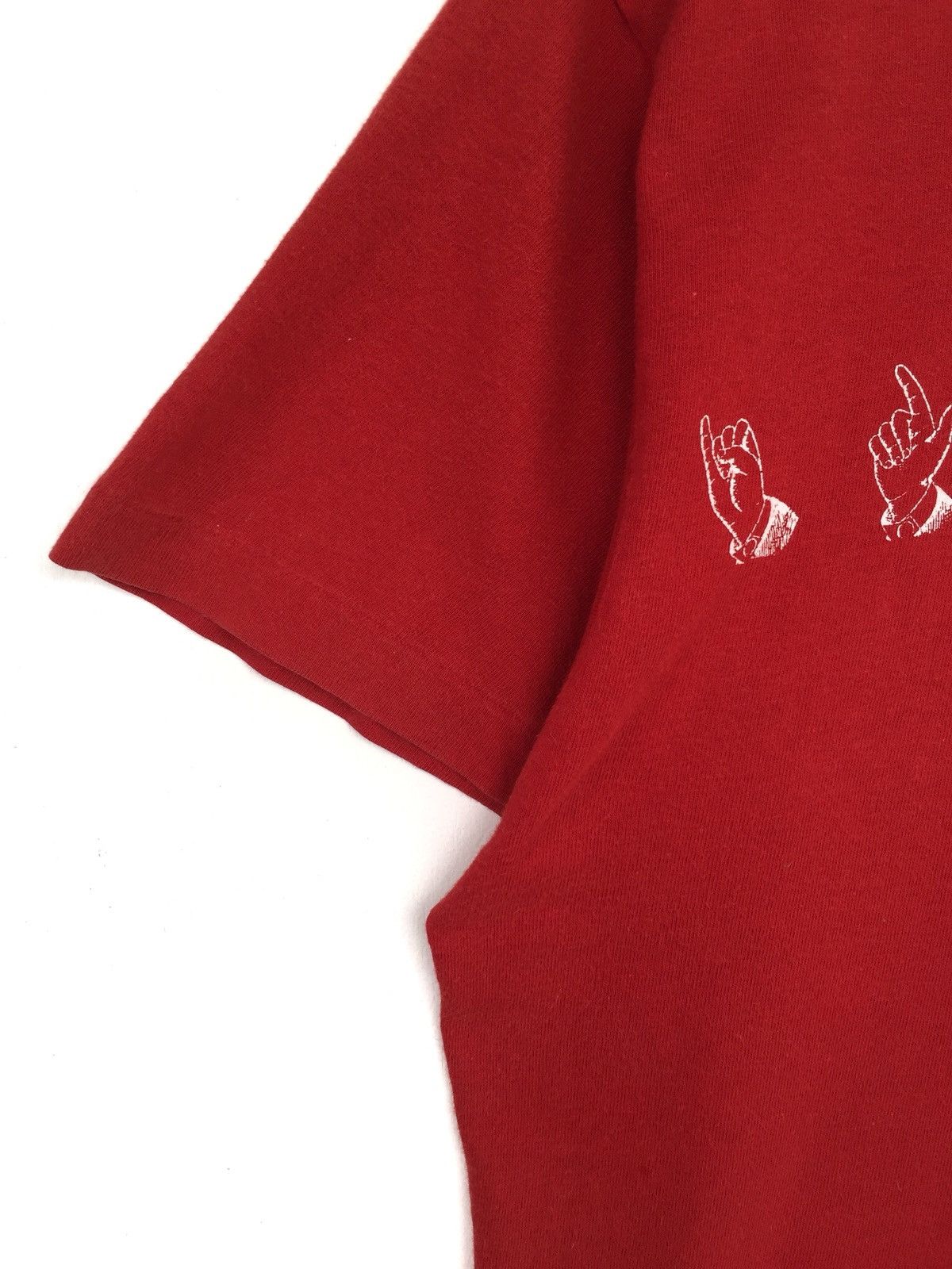 Dry Bones OG Dry Bones 🇯🇵 Finger Spelling Sign Red Shirt Size US S / EU 44-46 / 1 - 4 Thumbnail