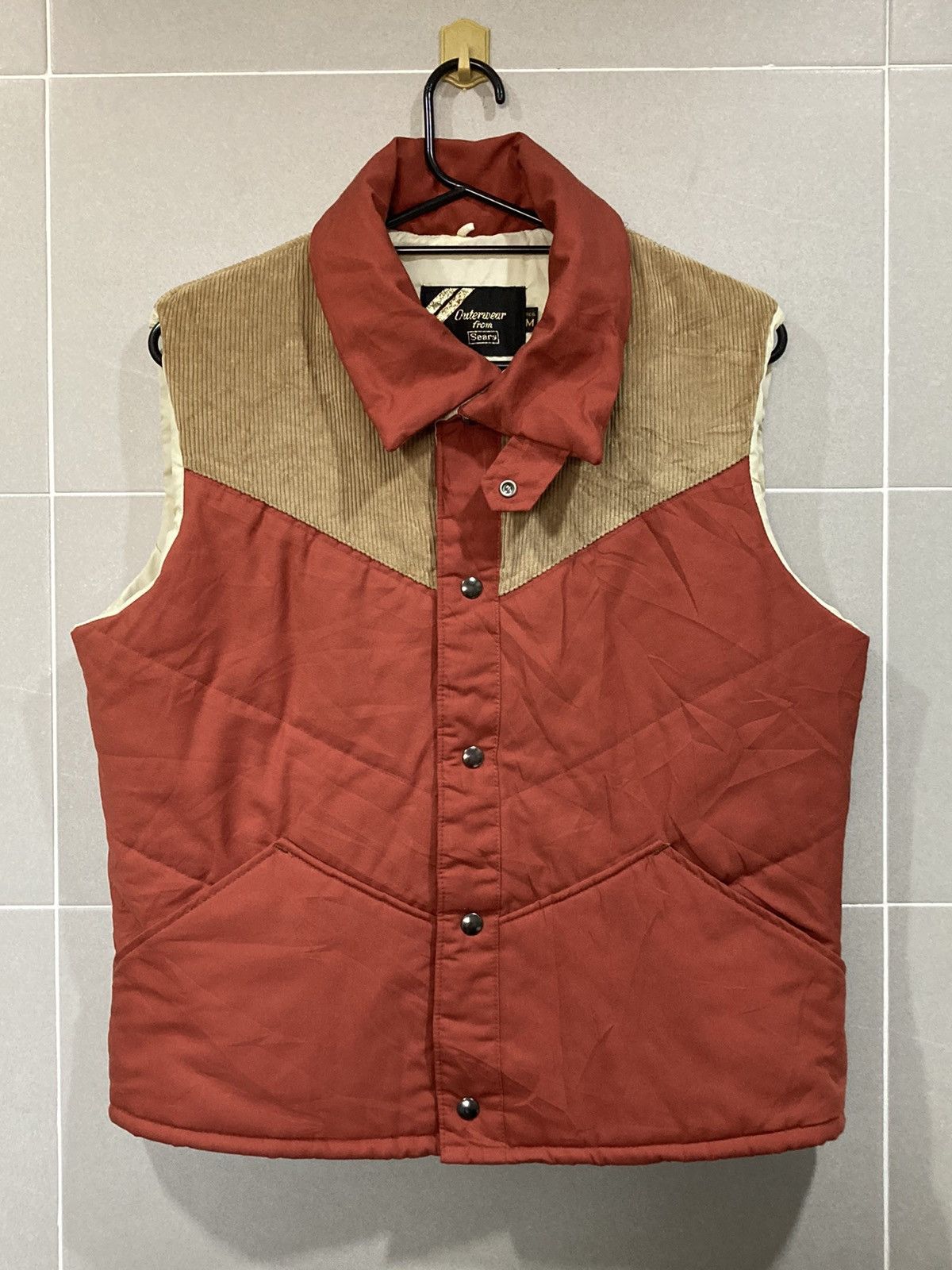 Sears × Vintage Vintage 70s Sears Outerwear Western Outdoor Vest USA Size US M / EU 48-50 / 2 - 1 Thumbnail