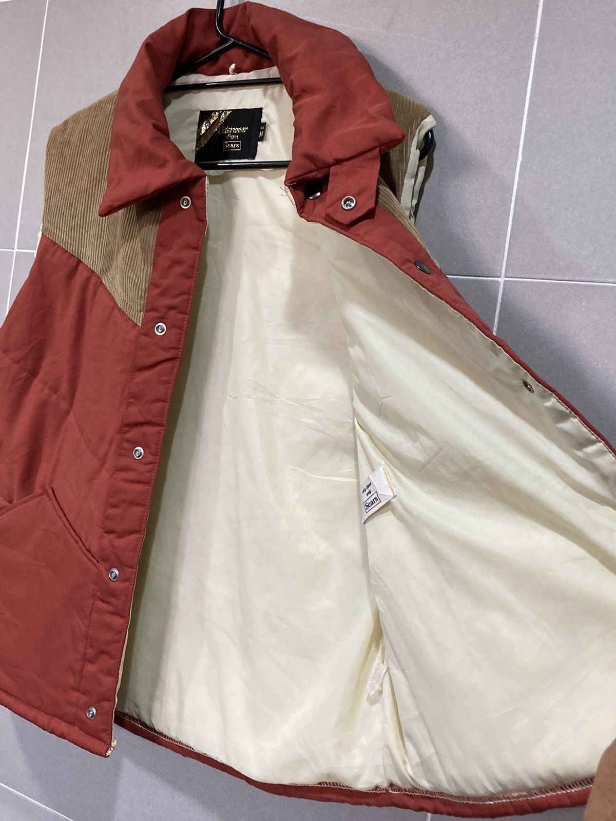Sears × Vintage Vintage 70s Sears Outerwear Western Outdoor Vest USA Size US M / EU 48-50 / 2 - 8 Thumbnail
