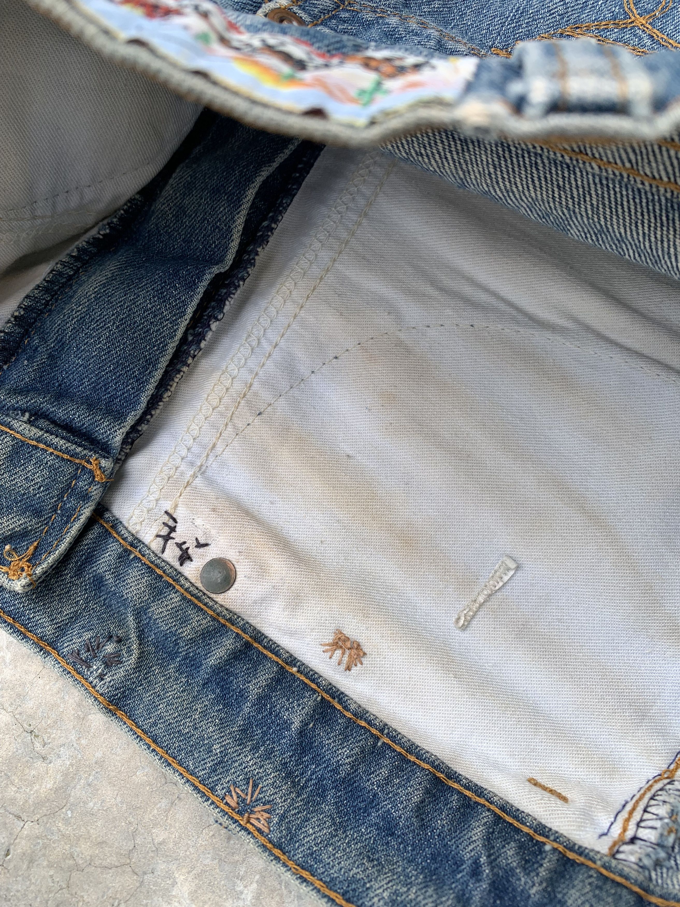 Levi's Vintage 80s Levis Movin' On Denim Shorts Size 32" / US 10 / IT 46 - 6 Thumbnail