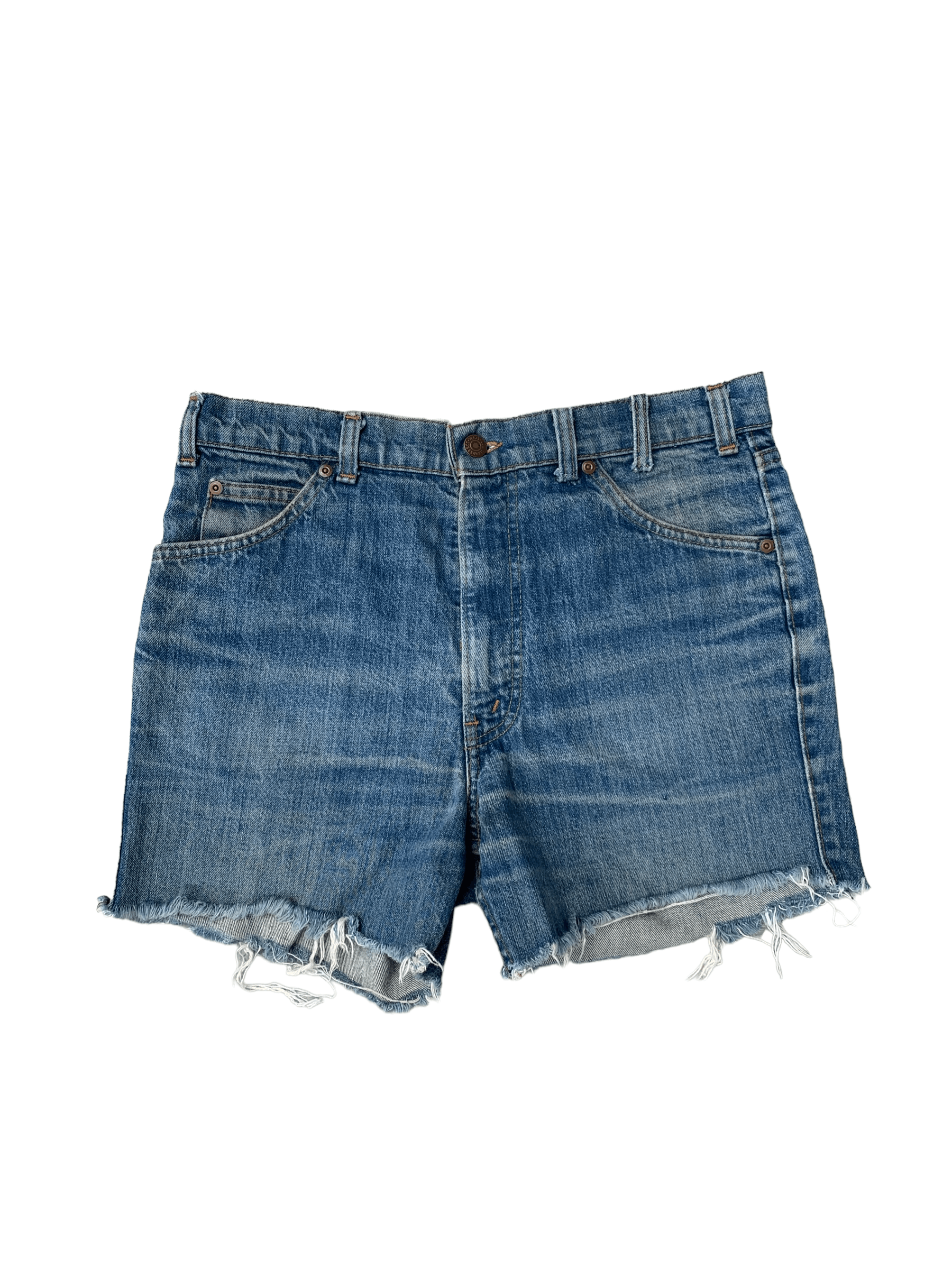 Levi's Vintage 80s Levis Movin' On Denim Shorts Size 32" / US 10 / IT 46 - 2 Thumbnail