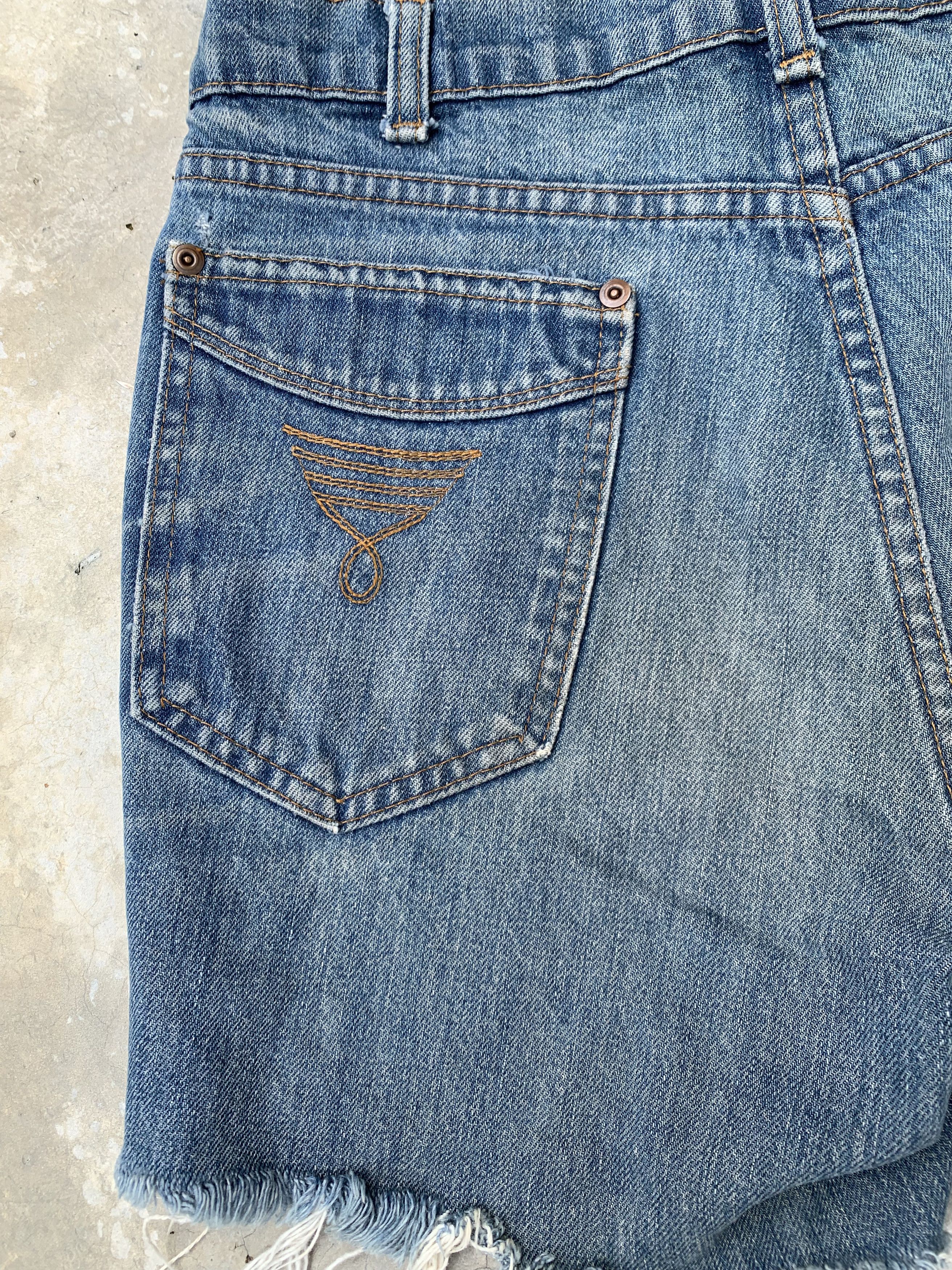Levi's Vintage 80s Levis Movin' On Denim Shorts Size 32" / US 10 / IT 46 - 5 Thumbnail