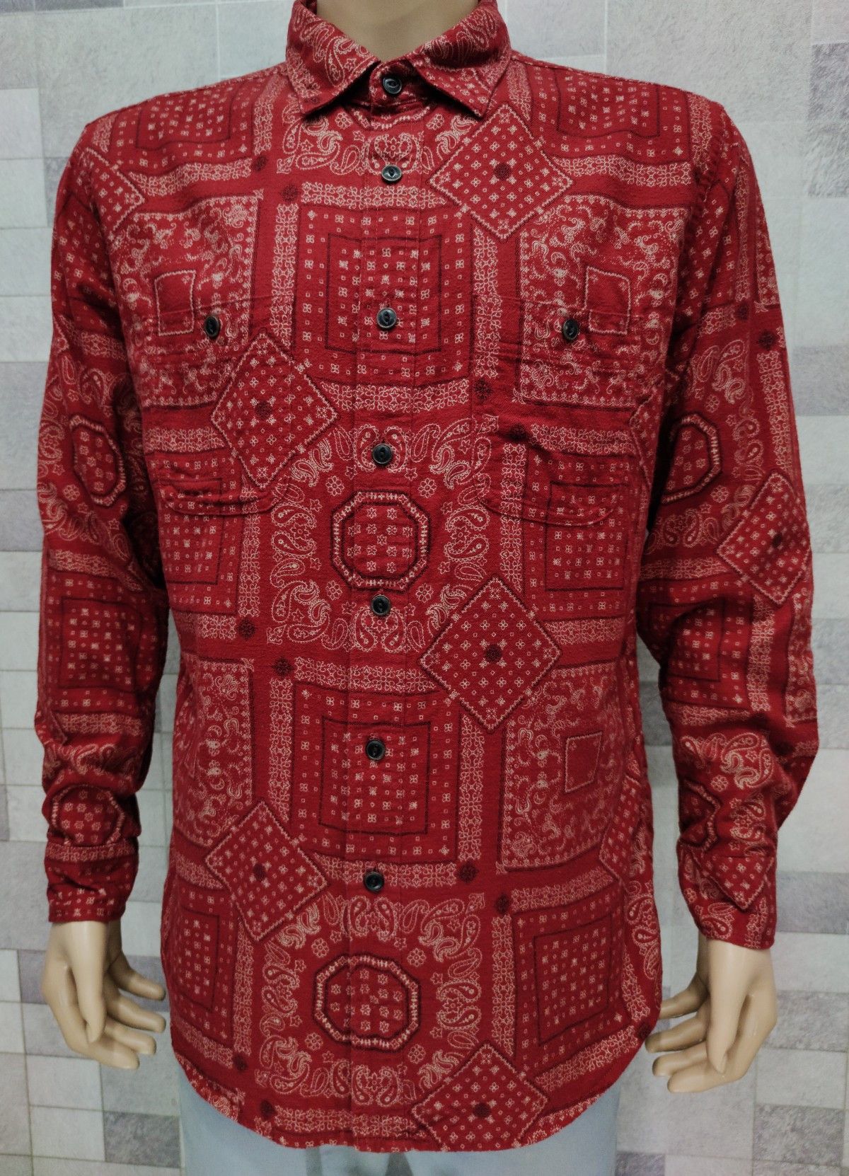 Japanese Brand × Uniqlo × Vintage UNIQLO Paisley Bandana Shirt Inspired by Visvim Kapital Size US L / EU 52-54 / 3 - 1 Thumbnail