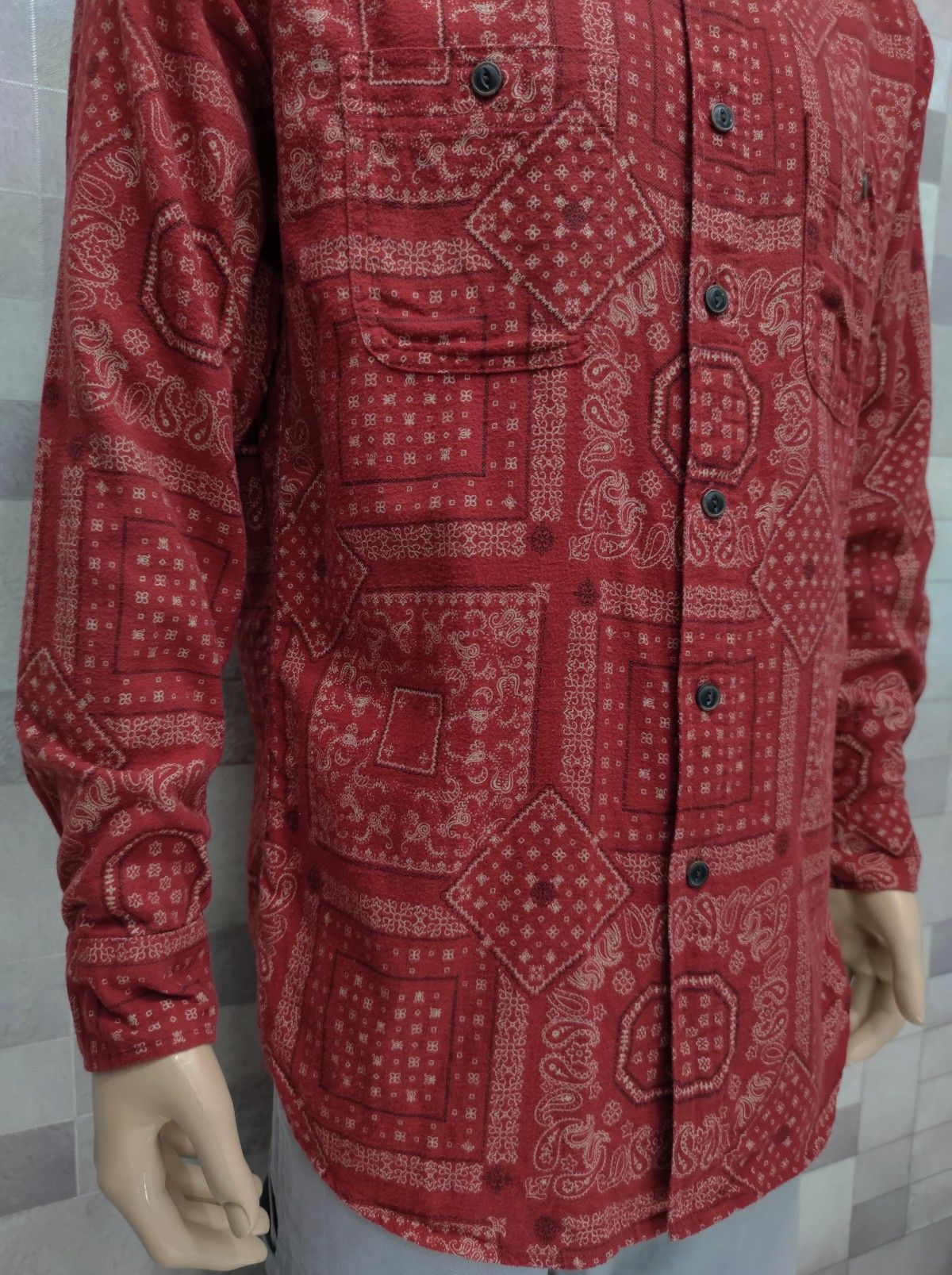 Japanese Brand × Uniqlo × Vintage UNIQLO Paisley Bandana Shirt Inspired by Visvim Kapital Size US L / EU 52-54 / 3 - 4 Thumbnail