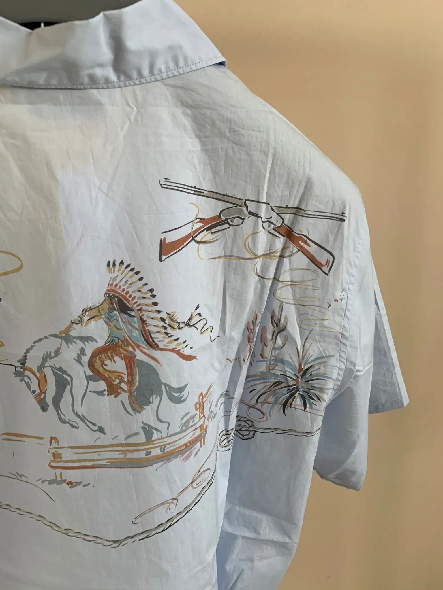 Prada Popeline Western in Light Blue Size US S / EU 44-46 / 1 - 11 Thumbnail