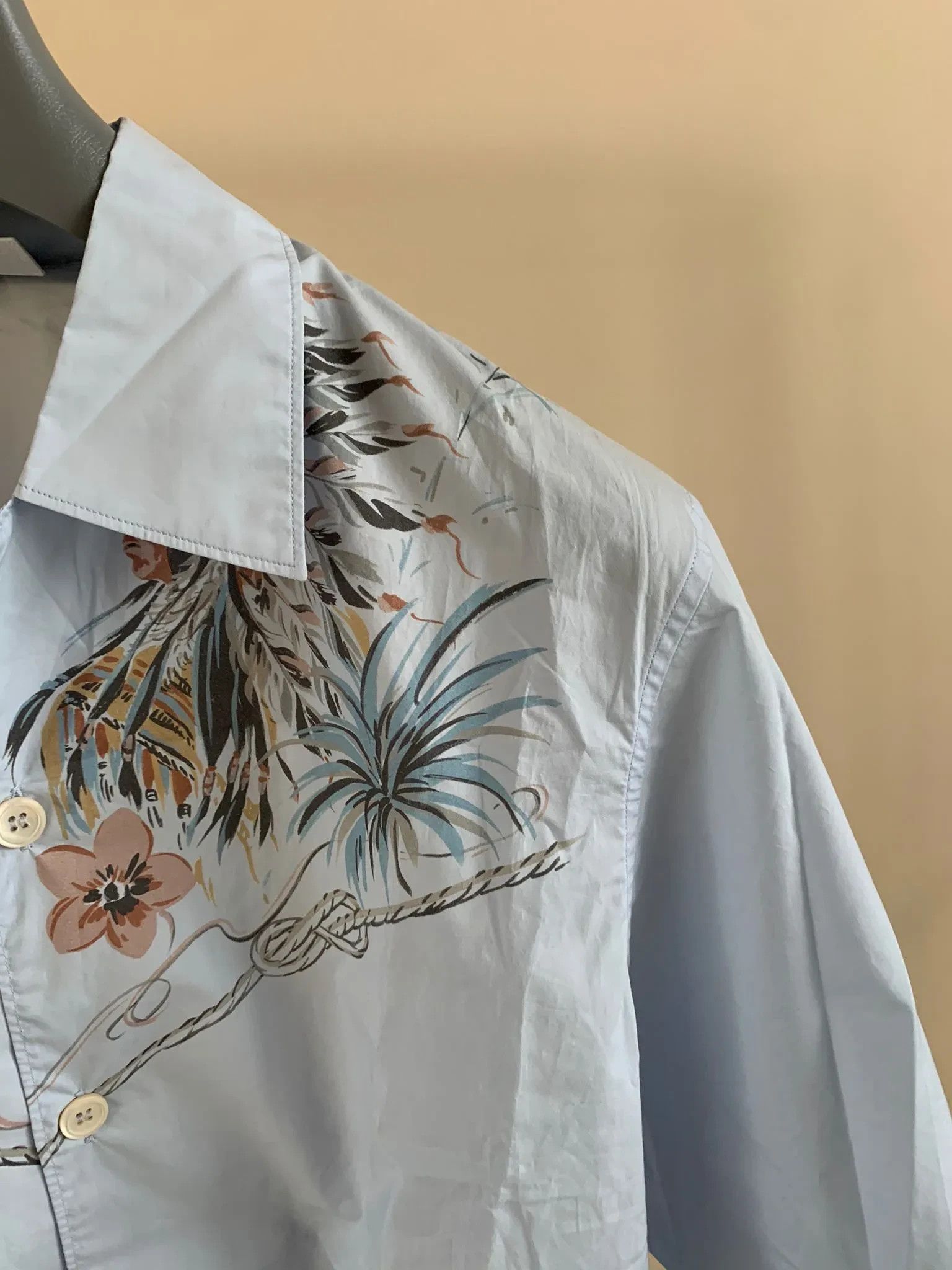 Prada Popeline Western in Light Blue Size US S / EU 44-46 / 1 - 8 Thumbnail