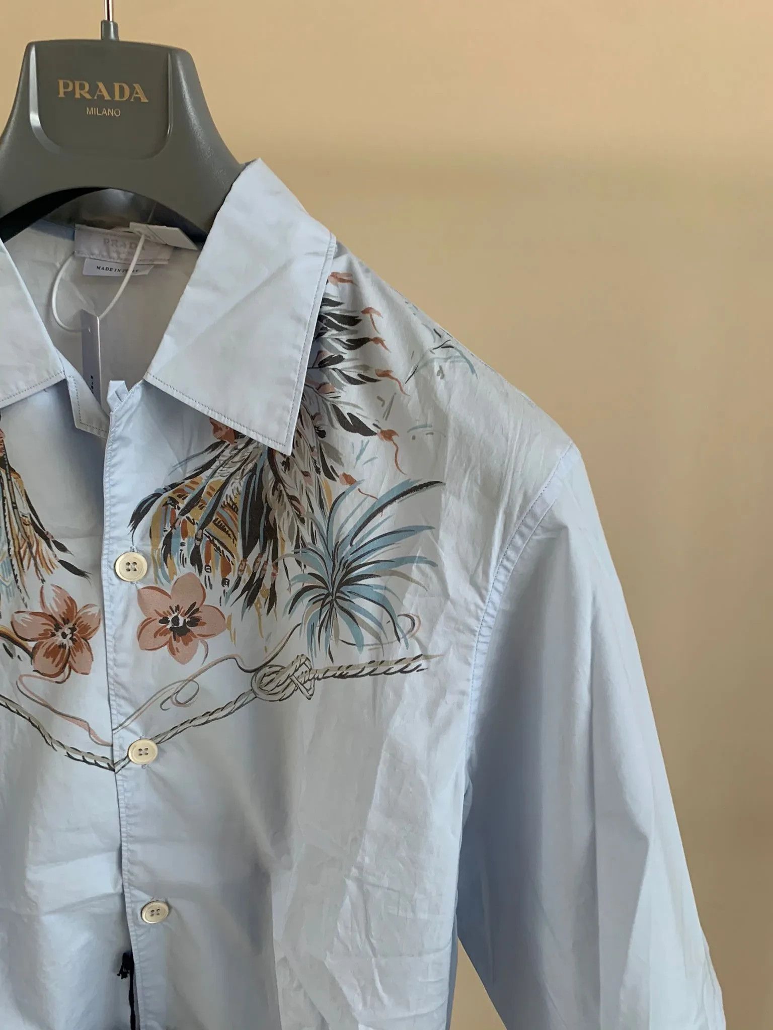 Prada Popeline Western in Light Blue Size US S / EU 44-46 / 1 - 3 Thumbnail