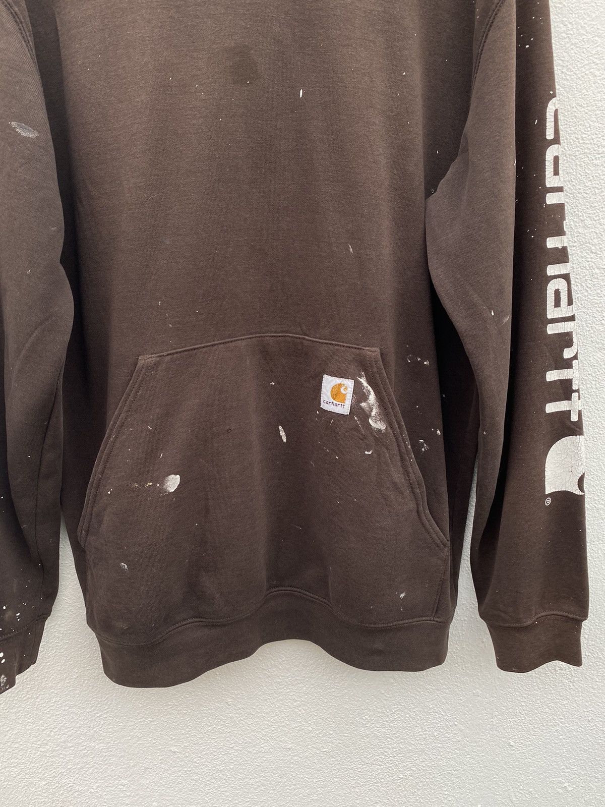 Carhartt × Vintage Vintage Carhartt hoodie painted sweatshirt Size US M / EU 48-50 / 2 - 2 Thumbnail